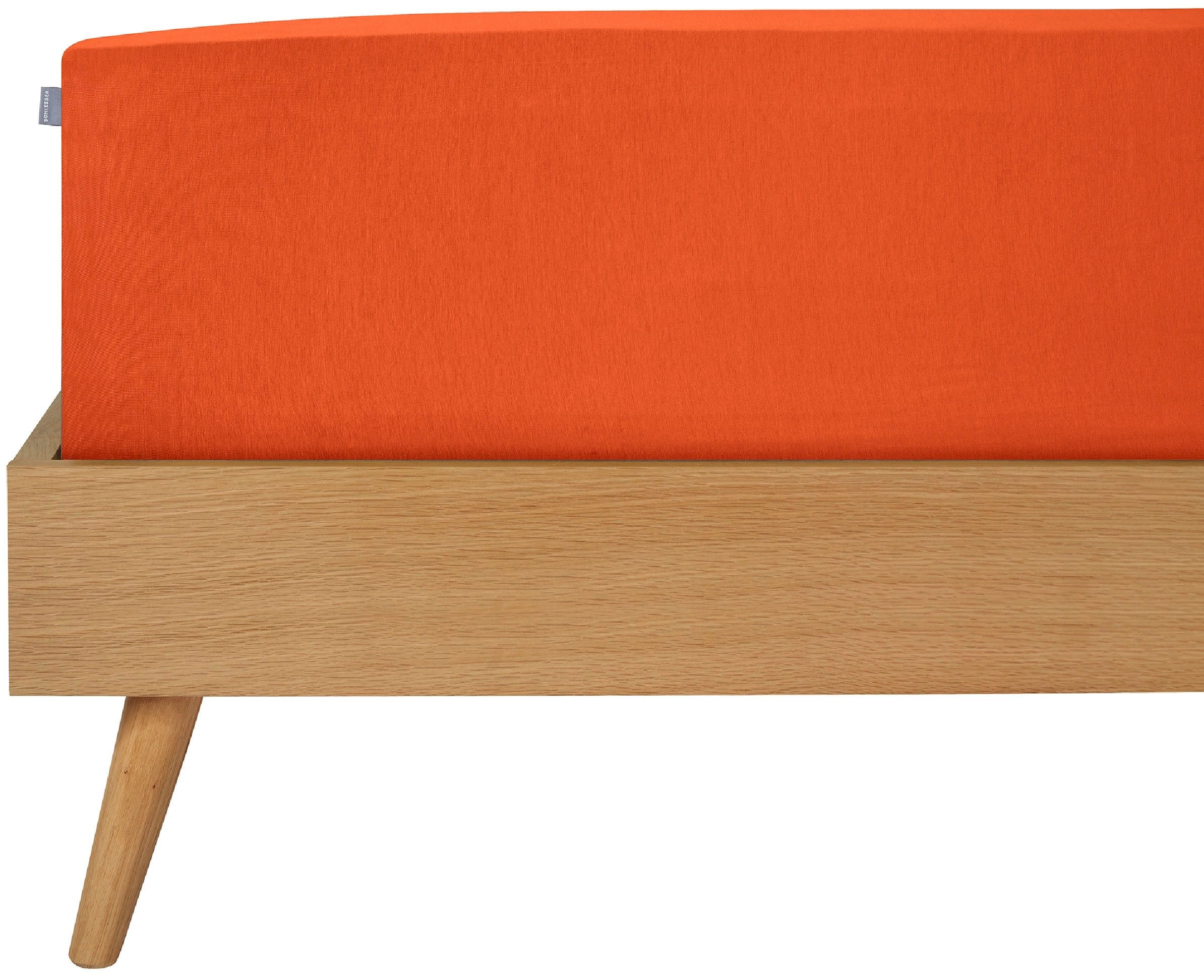 Schiesser Spannbettlaken Jessi aus 100% Baumwolle, Jersey, Gummizug: rundum, (1 Stück), für Matratzen bis zu 22 cm Höhe, MADE IN GREEN by OEKO-TEX®