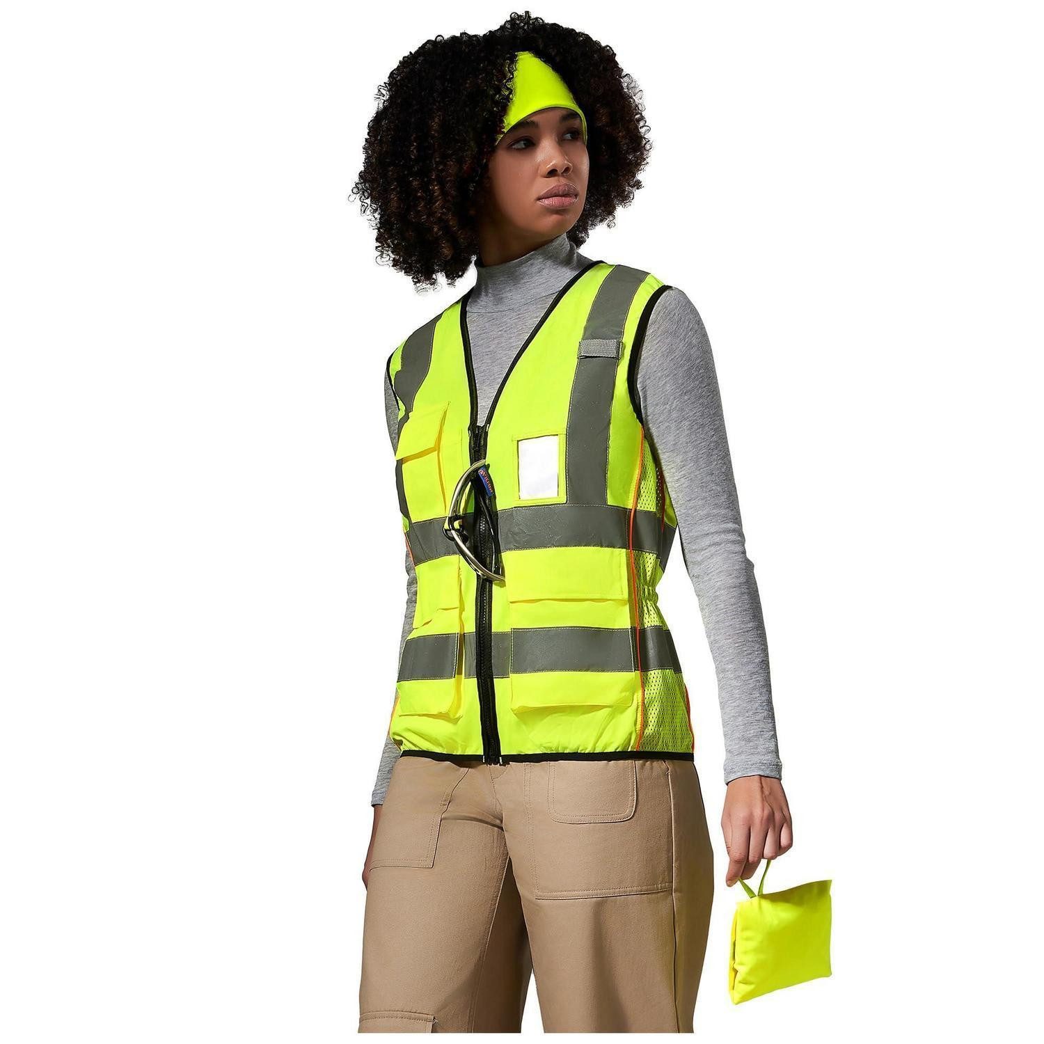 LuxusKollektion Warnweste Arbeitsweste Damen Sicherheit XL Gelb