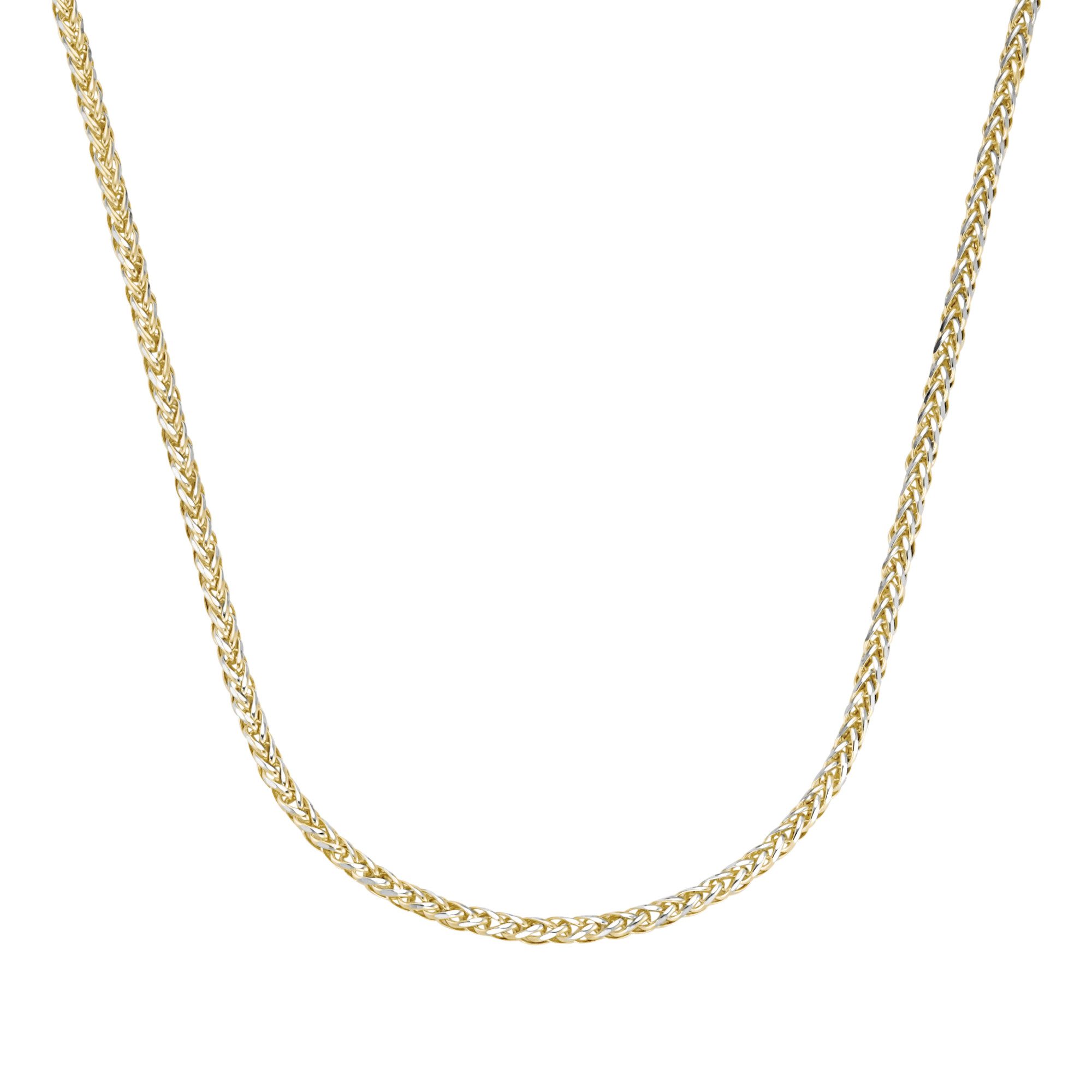 Luigi Merano Goldkette in Zopfketten-Muster bicolor, günstig online kaufen