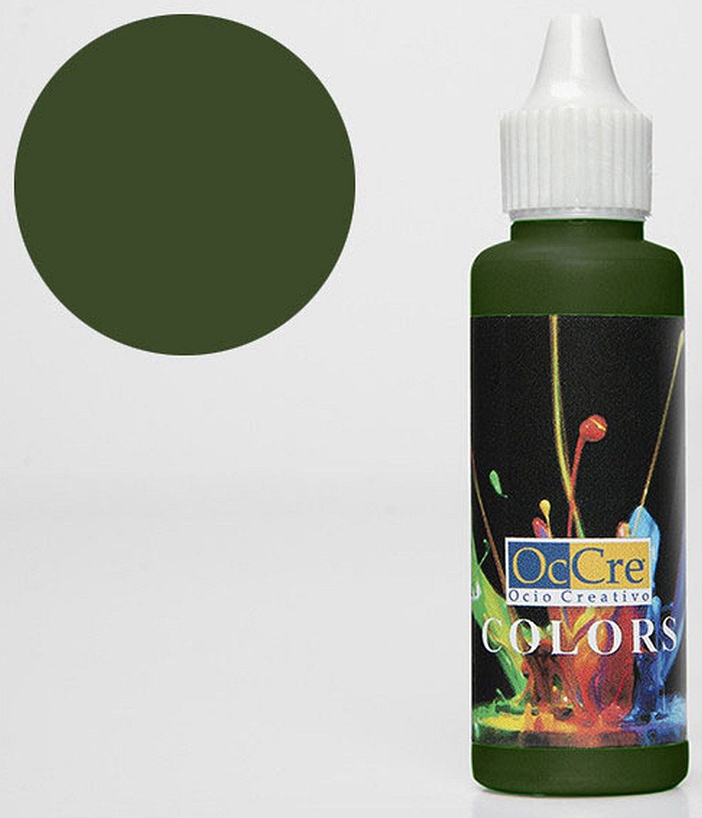 OcCre Modellbausatz Ocolor Dark green 30 ml EOL, (Bastelbedarf, 1-tlg., Oberflächenbehandlung), Made in Europe