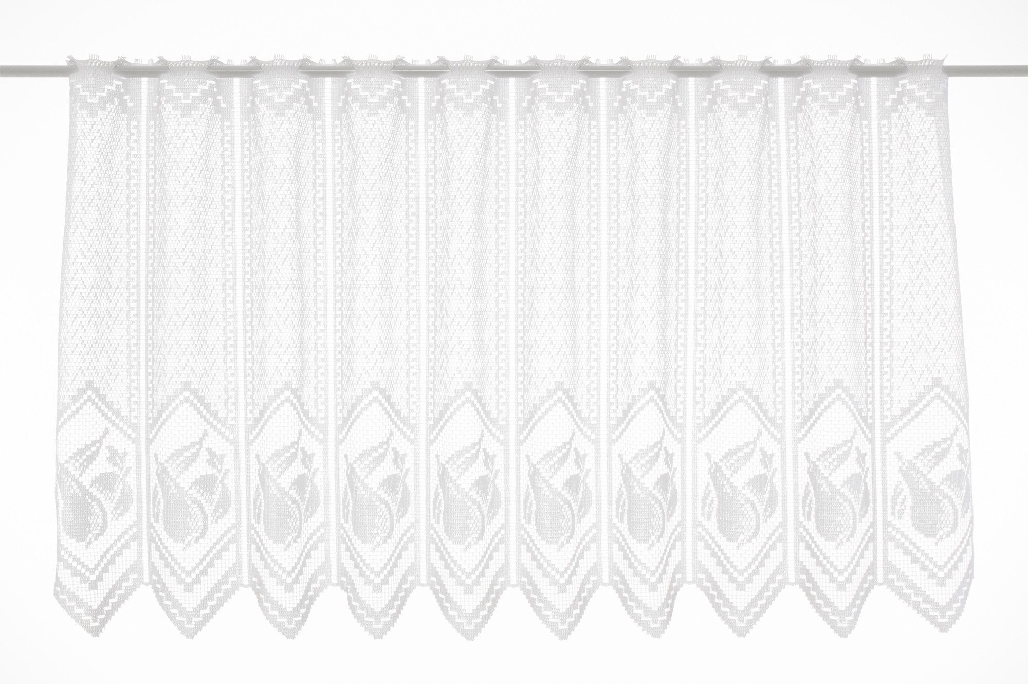 Gardinen Kranzusch Scheibengardine Jacquard mit Obstmotiv, günstig online kaufen