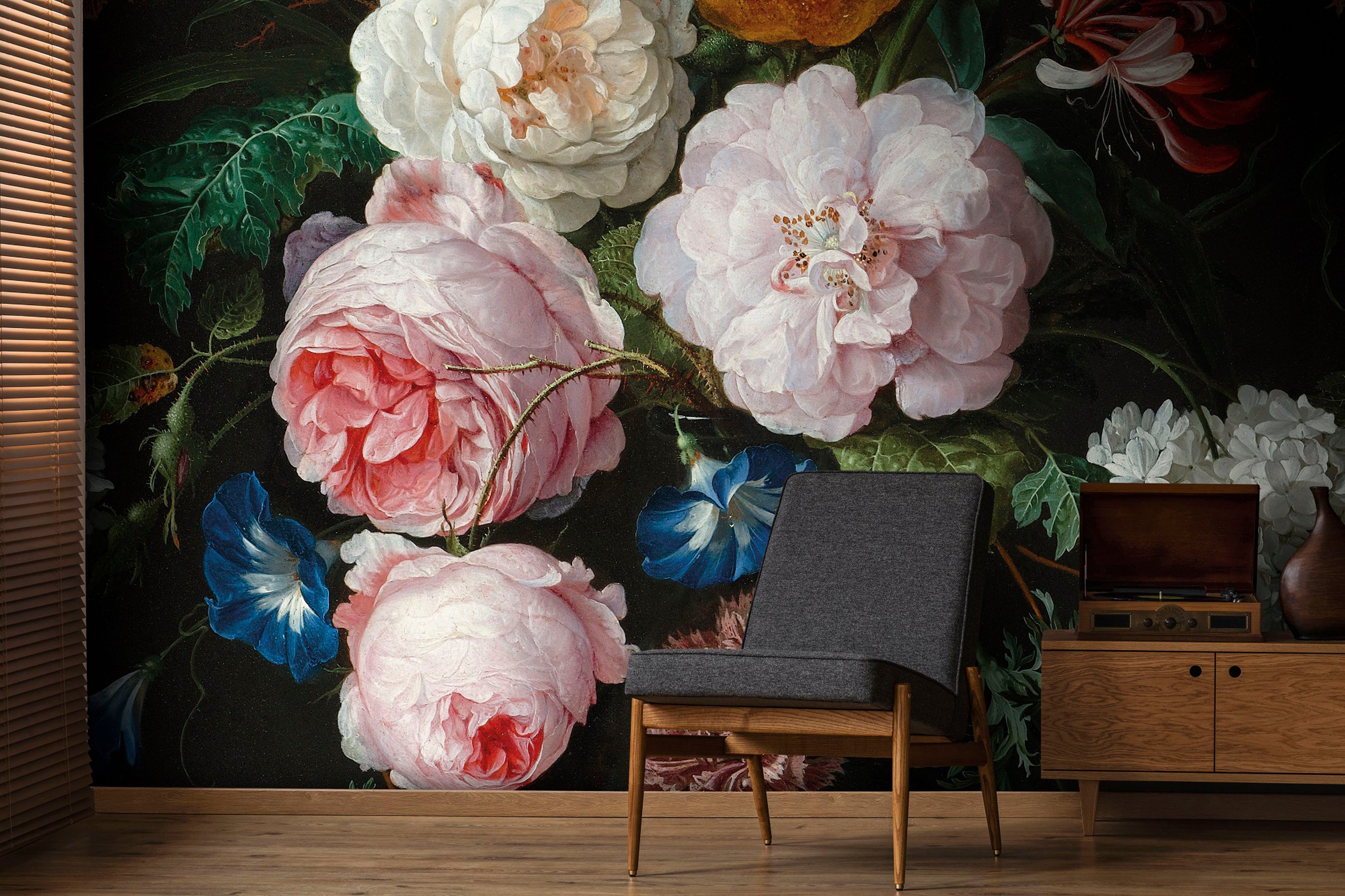 Art for the home Fototapete Nicky Blumen, glatt, botanisch, Nicky Blumen 280x300 cm