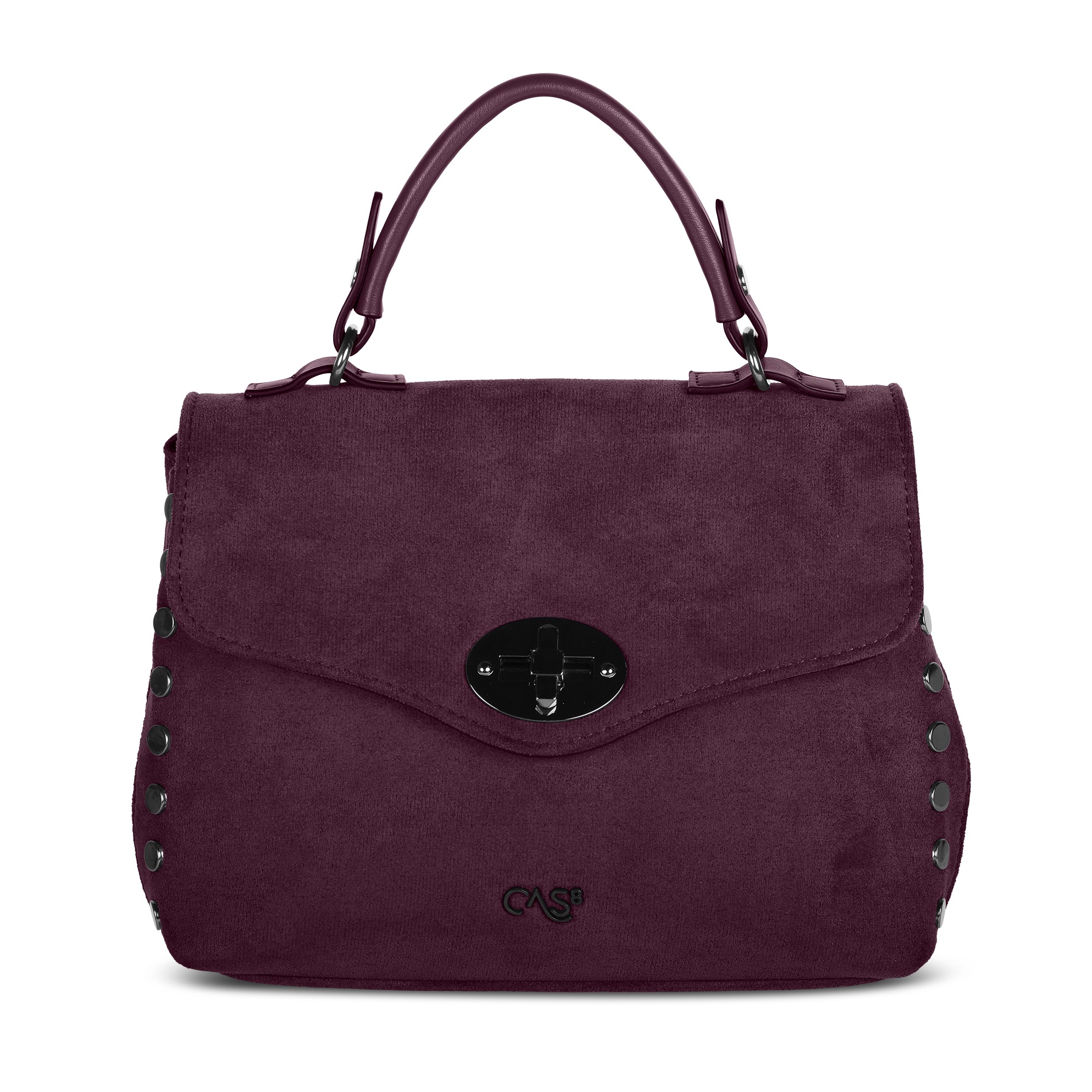 Cas8 Handtasche Rike 35200 von Cas8 aus weichem, veganem Suede und 2 Hauptfächern