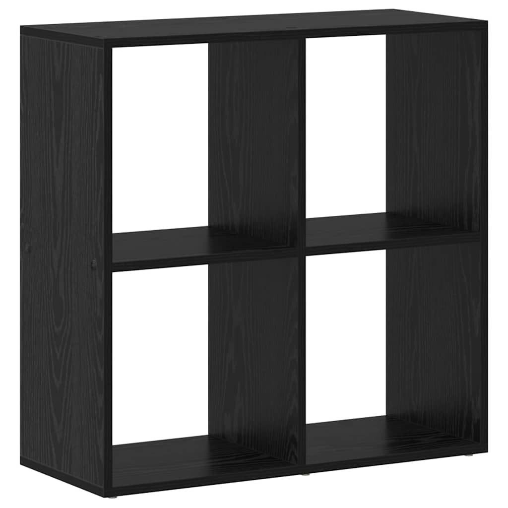 vidaXL Bücherregal Bücherregal Schwarz 69,5 x 29 x 69,5 cm Holzwerkstoff, 1 günstig online kaufen