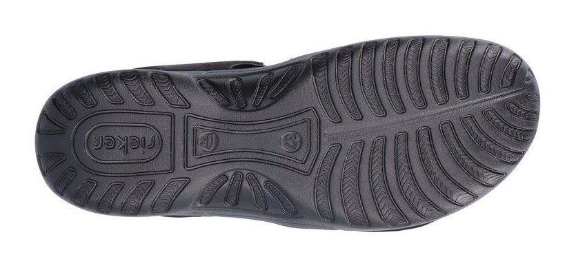 Rieker Riemchensandale Sommerschuh, Sandalette, Keilabsatz, mit Gummizügen