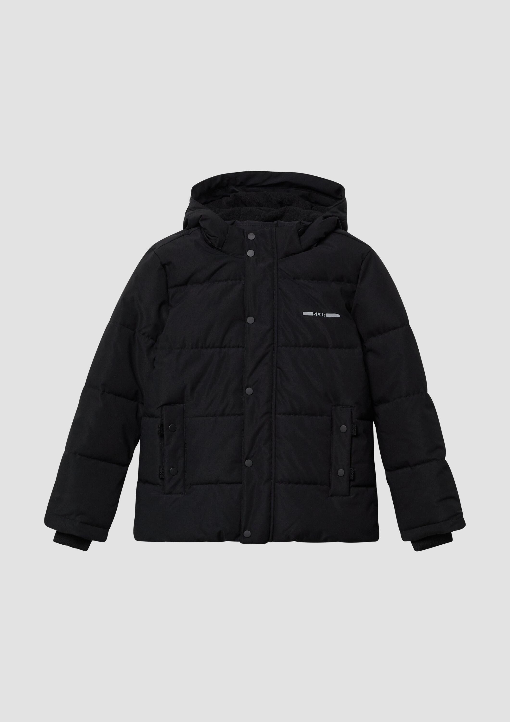 s.Oliver Winterjacke Outdoor-Jacke Steppjacke mit abnehmbarer Kapuze