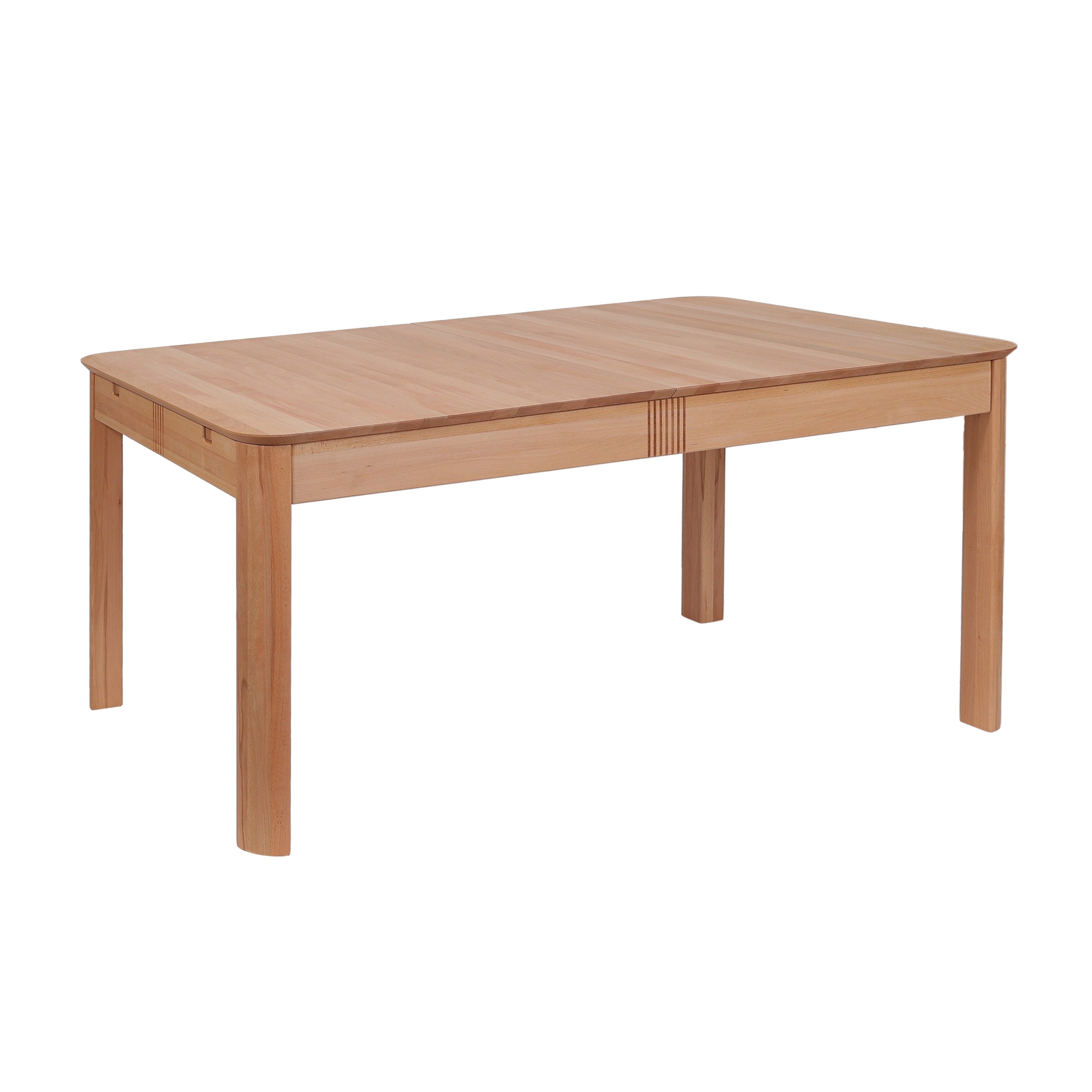 Krok Wood Esstisch Ausziehbare Tisch Louise Buche 160x90х75 cm (220(160+60) x90x75 cm)