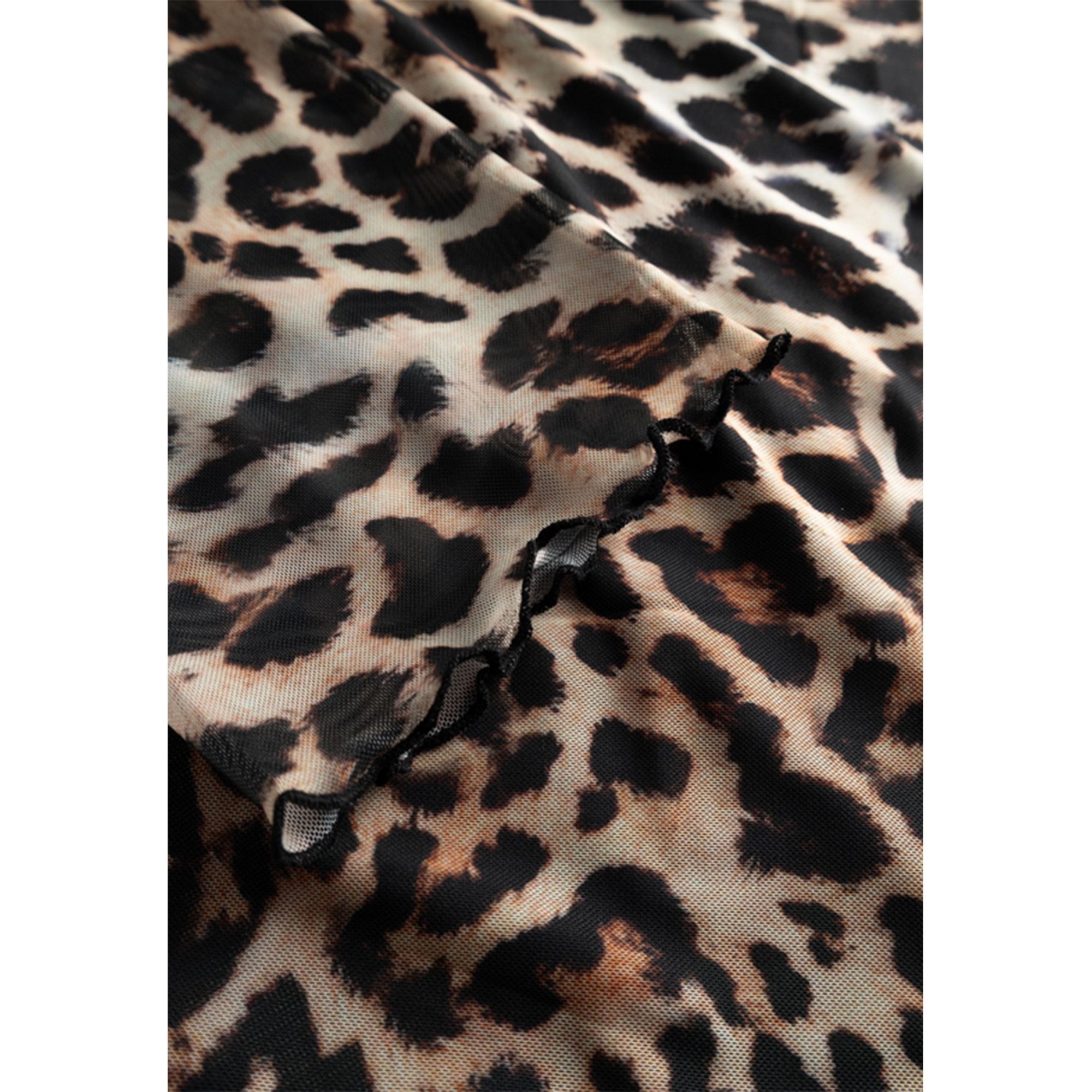 Frieda & Freddies NY Maxikleid im Leo-Print – desert beige