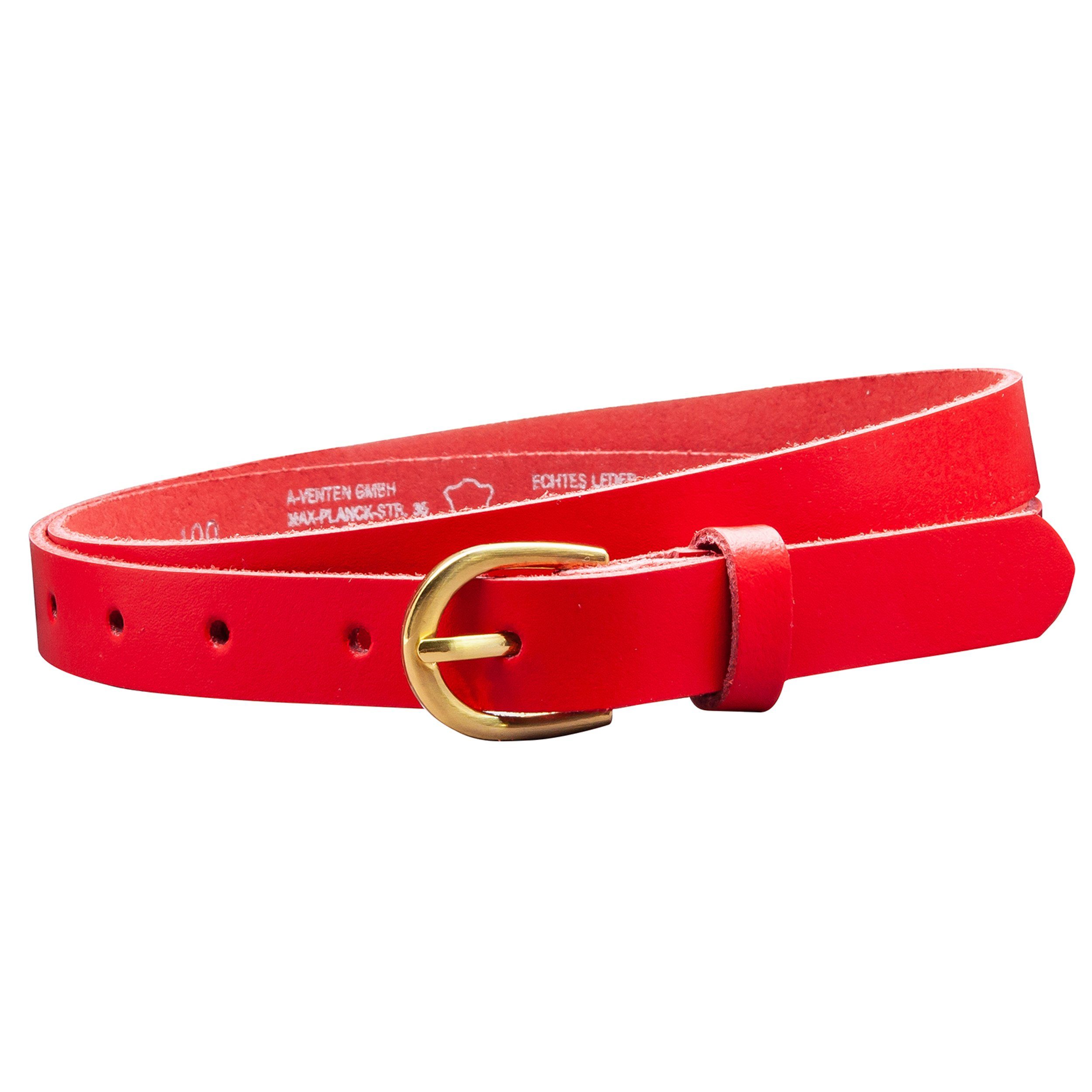COLOGNEBELT Ledergürtel OM110-SL-Rot MADE IN GERMANY, günstig online kaufen