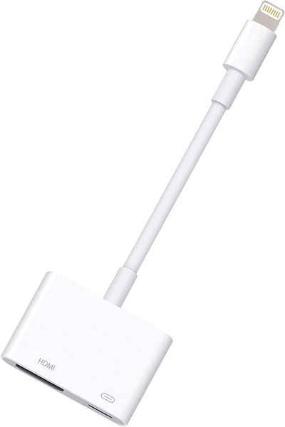 Mmgoqqt »Apple Lightning Digital AV Adapter [Apple MFi Zertifiziert] Lightning zu HDMI Sync Bildschirm HDMI Connector to TV/HDTV/Monitor Kompatibel mit iPhone 13/SE/12/11/XS/XR/X/8/7/iPad Unterstützt alle iOS« Lightningkabel