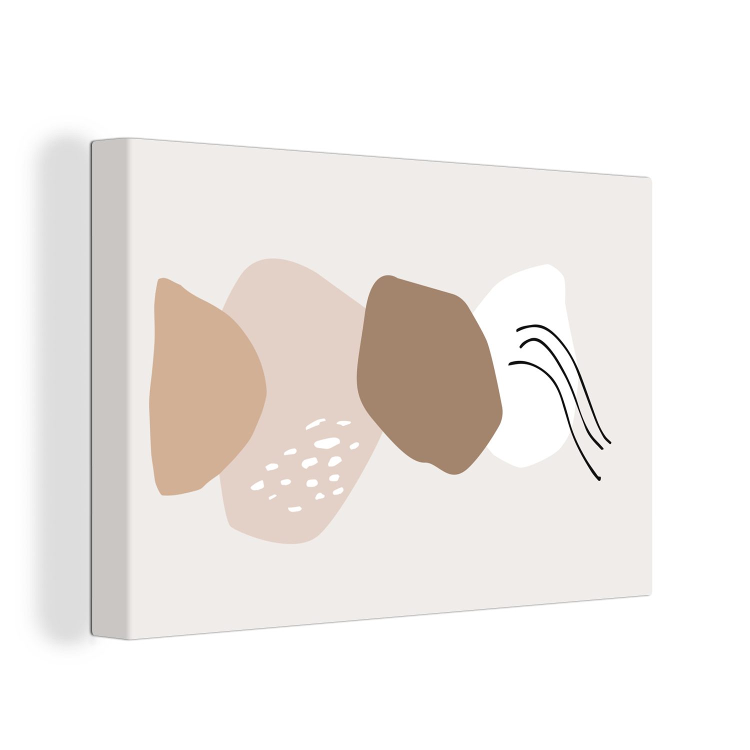 OneMillionCanvasses® Leinwandbild Sommer - Grau - Farbe, (1 St), Wandbild Leinwandbilder, Aufhängefertig, Wanddeko, 30x20 cm