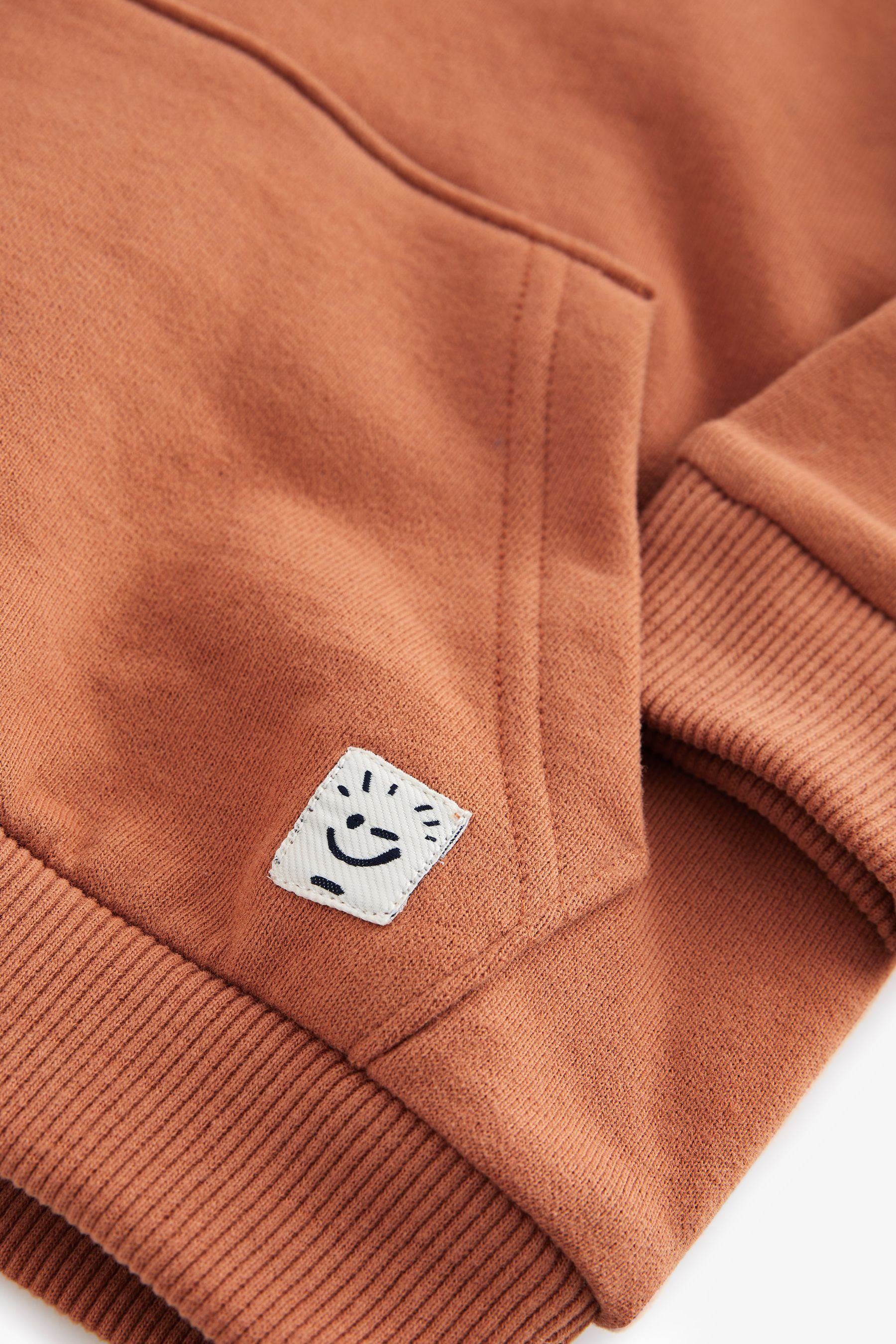 Kapuzensweatshirt Hose Next (1-tlg) aus Brown Weiche Jersey Rust