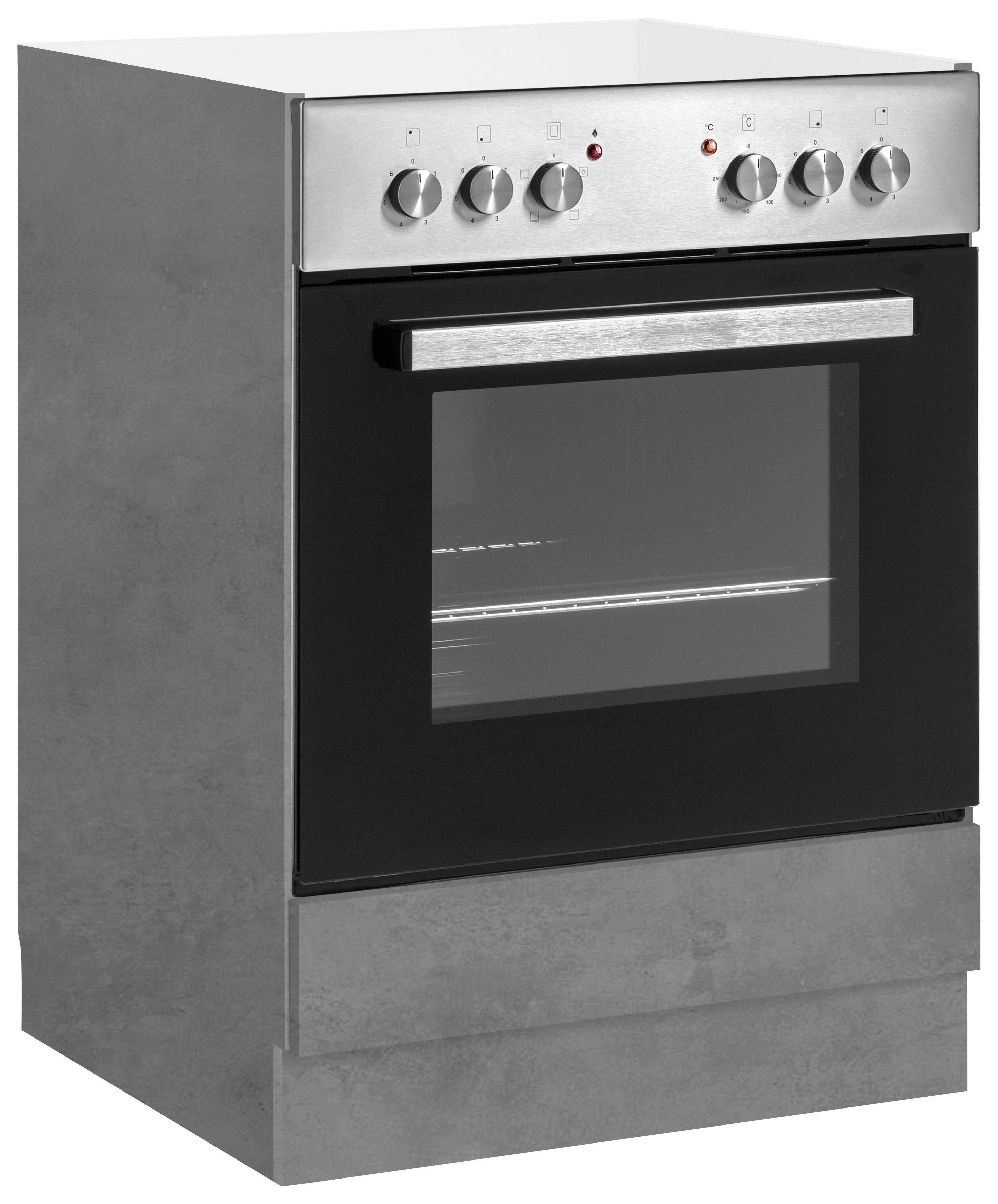 wiho Küchen Herdumbauschrank Flexi2 Breite 60cm