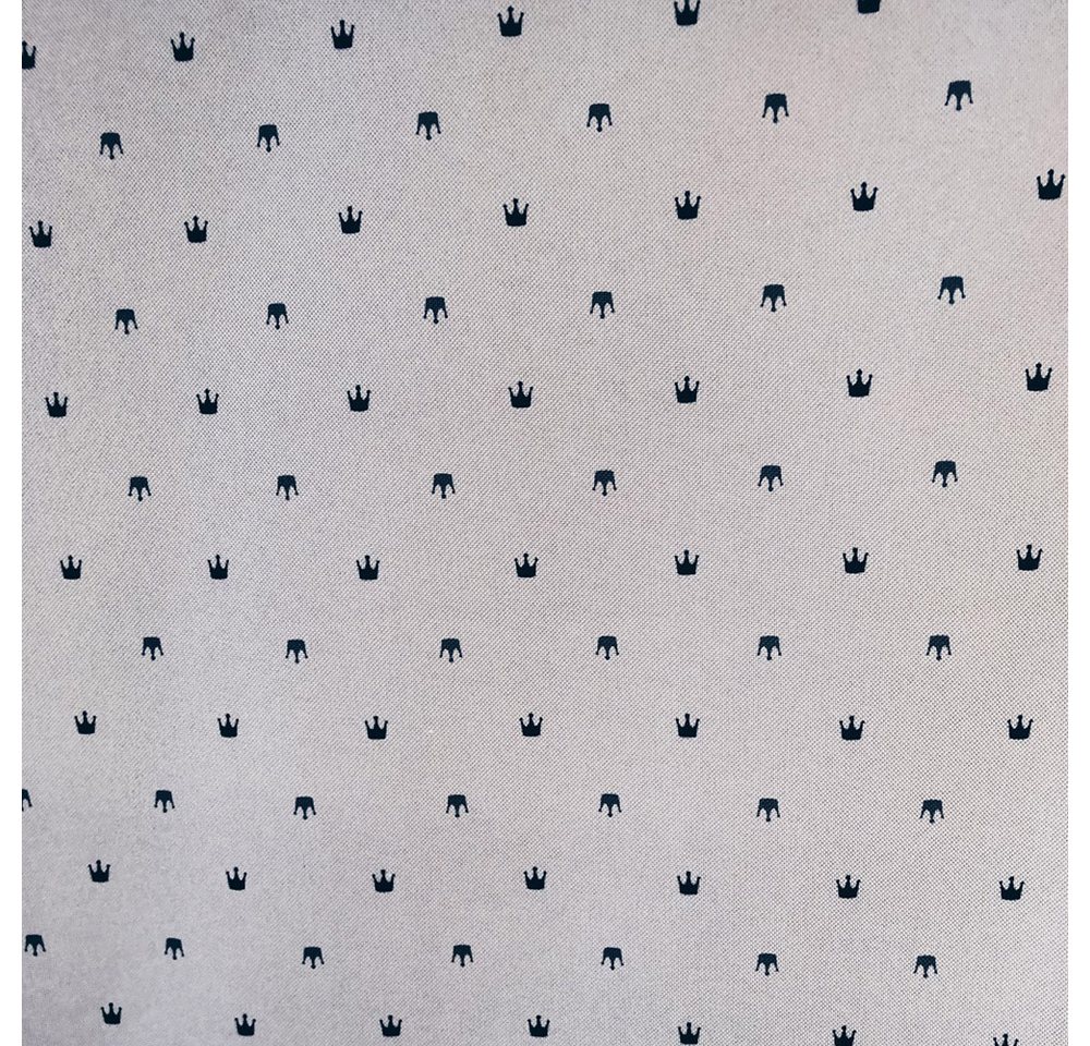 Thumbnail - novely® Stoff OXFORD 210D D163 Polka Kronen Printstoff Outdoor, Wasserabweisend, Outdoor, Meterware, 1lfm