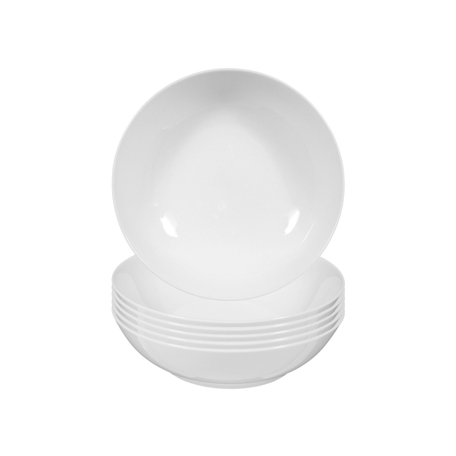 Seltmann Weiden Schale Rondo/Liane Salatschalen ø 18,6 cm 6er Set, Porzellan, (6x Schale, 6-tlg)