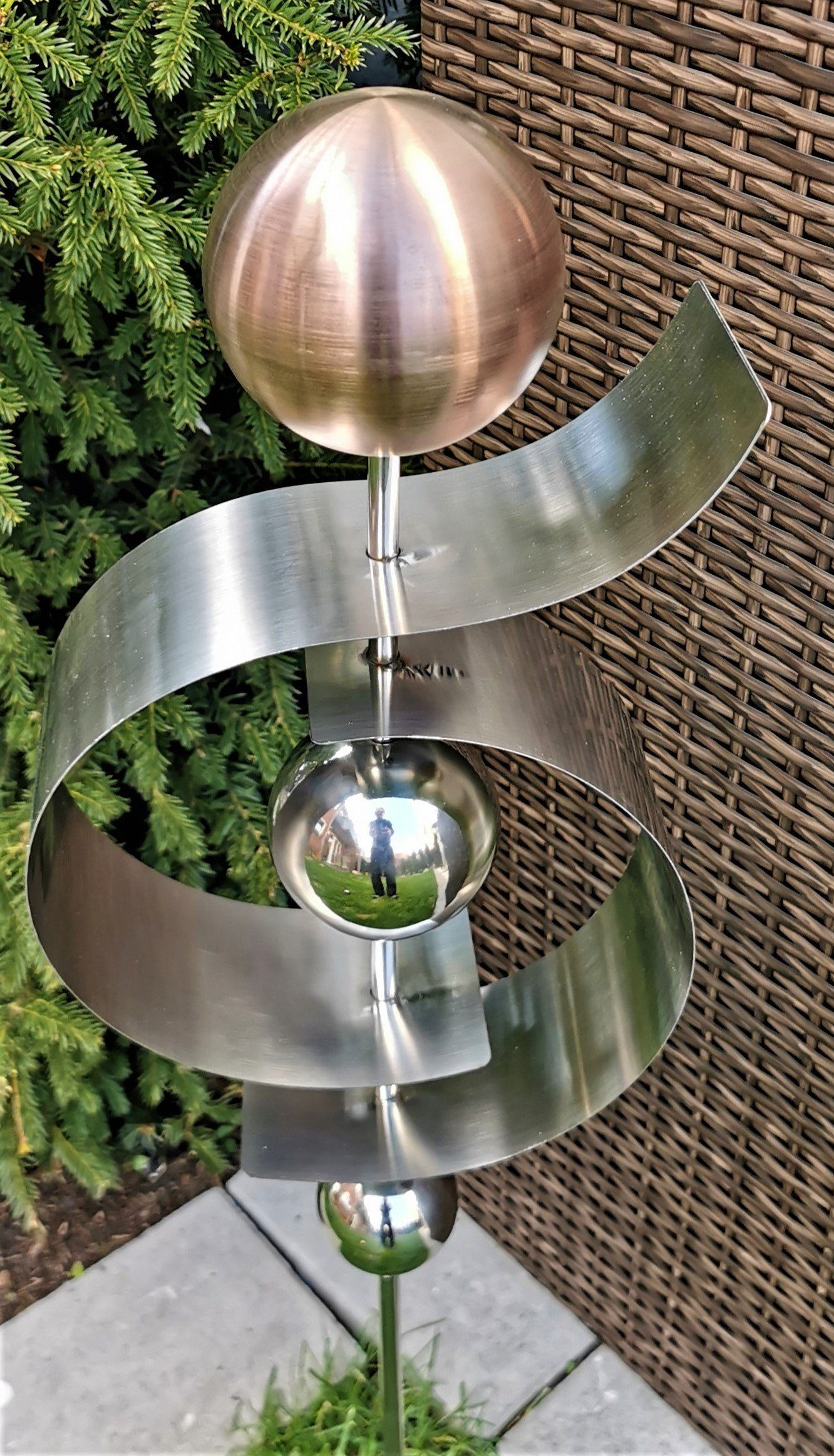 Jürgen Bocker GartenAmbiente Gartenstecker Skulptur Jupiter Edelstahl