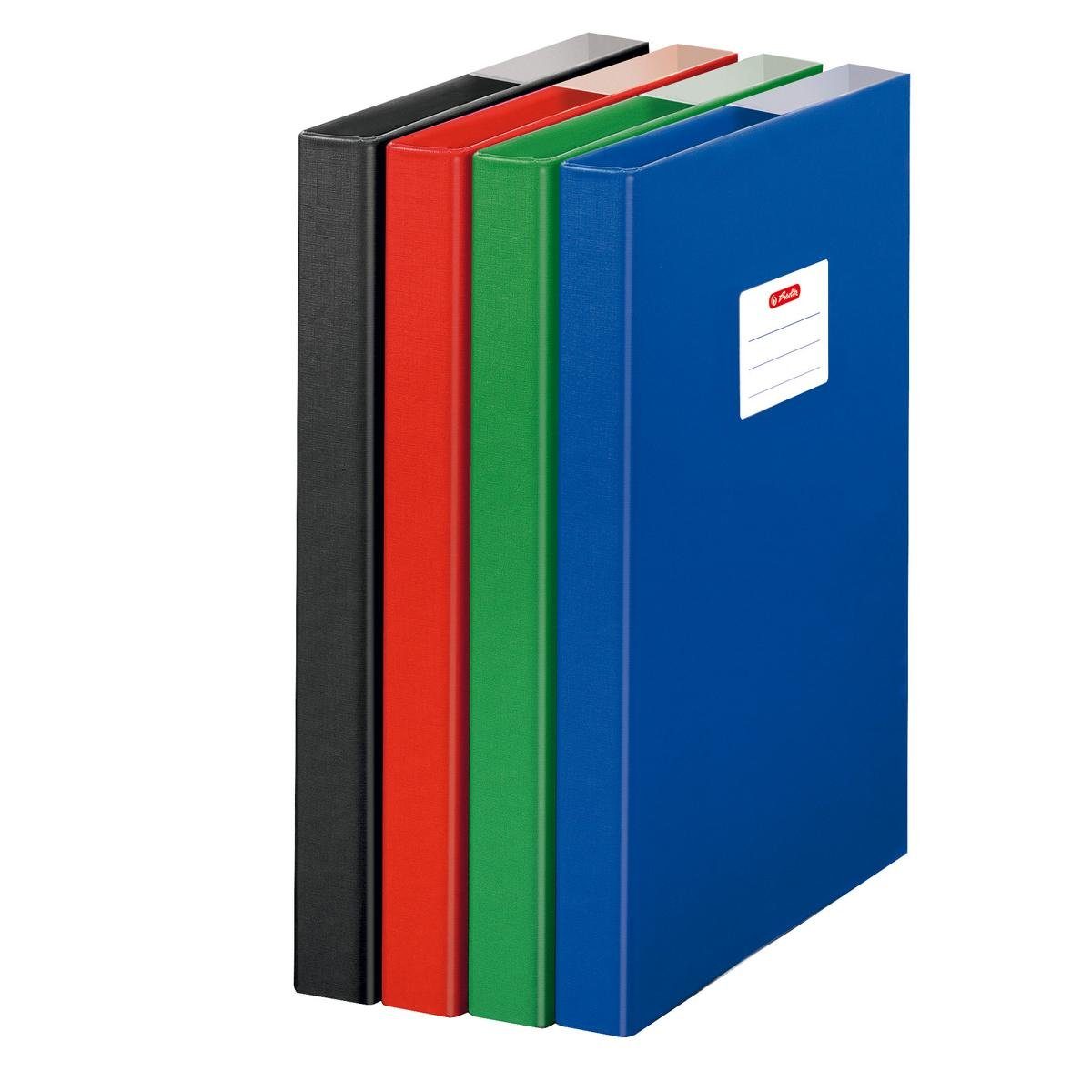Organisationsmappe Herlitz Heftbox / DIN A4 / aus Pappe / Farbe: schwarz