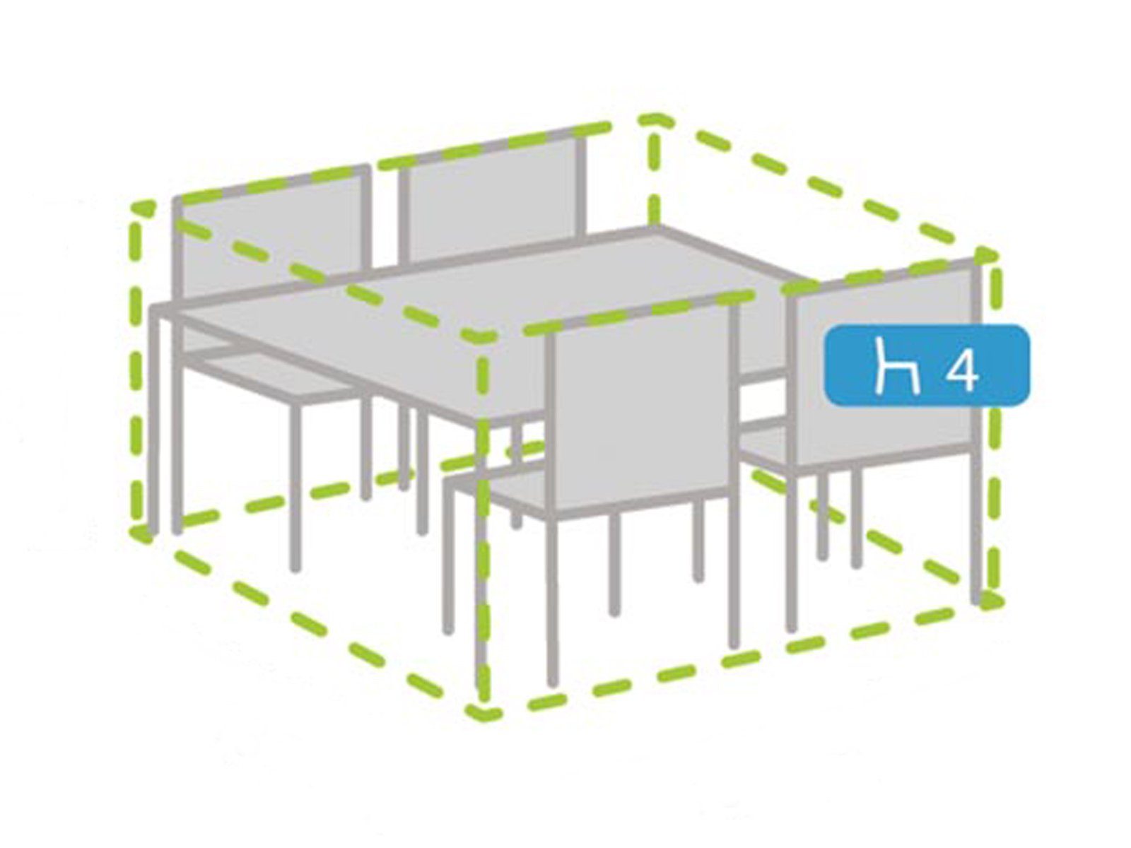 PEREL Gartenmöbel-Schutzhülle (1-St), Abdeckung Lounge-Möbel Wasserfeste Ab günstig online kaufen