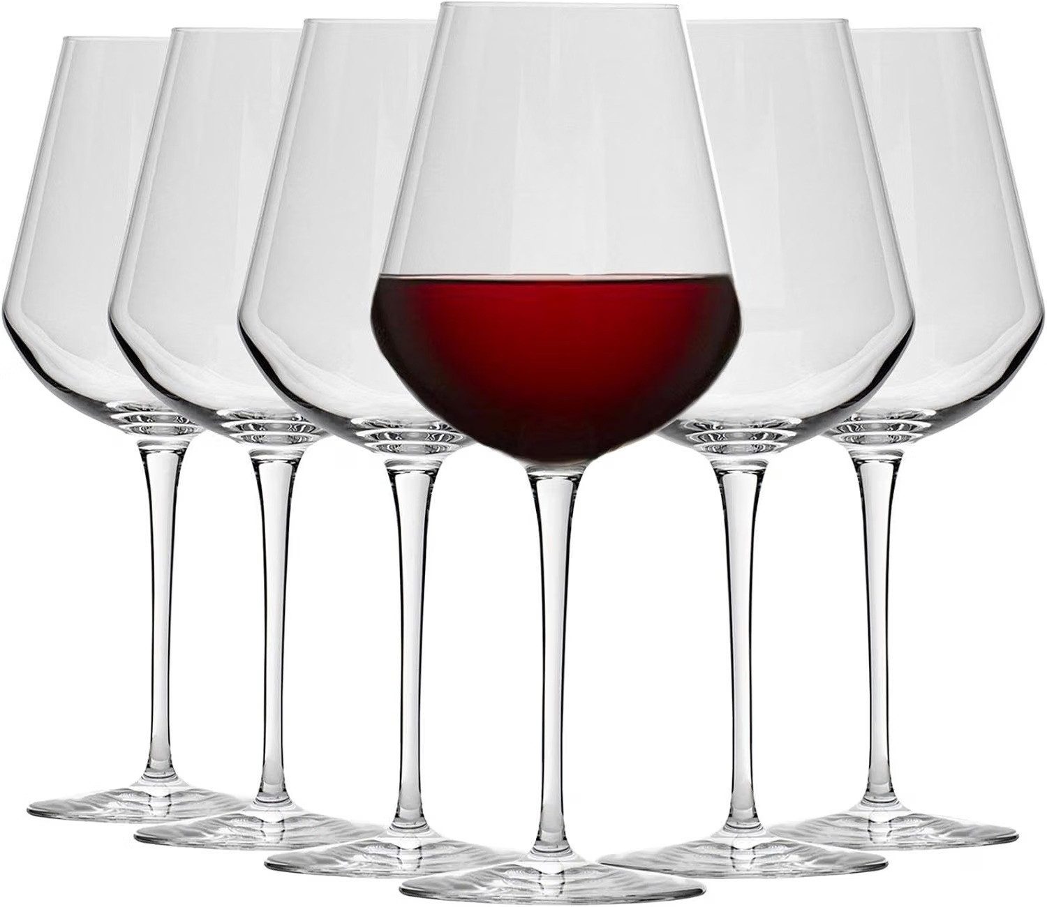 Bormiolo Rocco Rotweinglas Weinglas Rotweinkelch InAlto UNO Large 560ml Kristallglas, 6-tlg., Glas