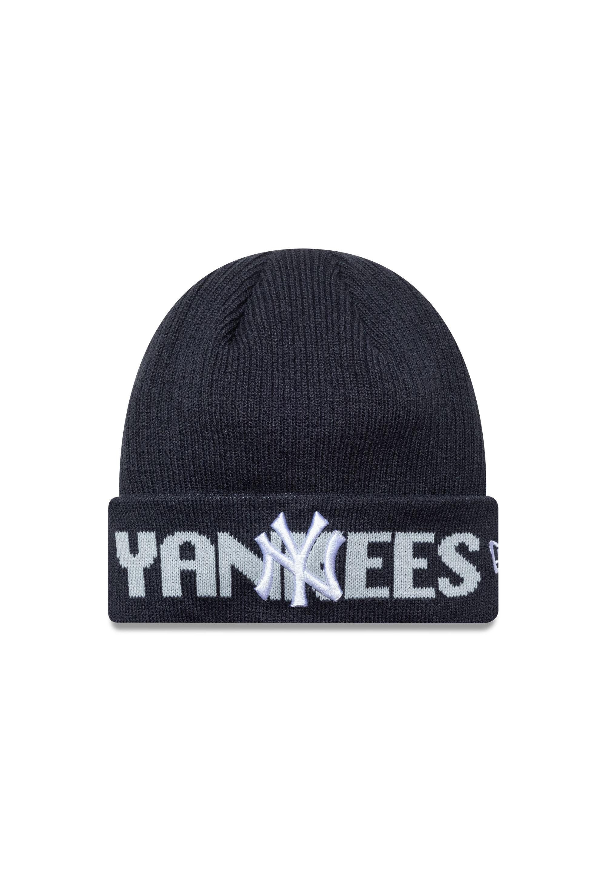 Bommelmütze New Era Wordmark Beanie New York Yankees navy