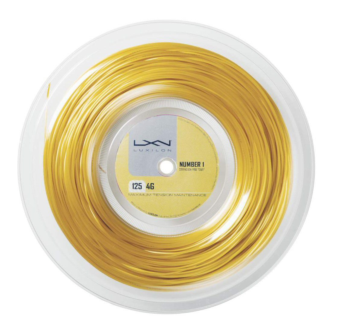 Tennissaite 4G (Haltbarkeit+Power) gelb 200m Rolle