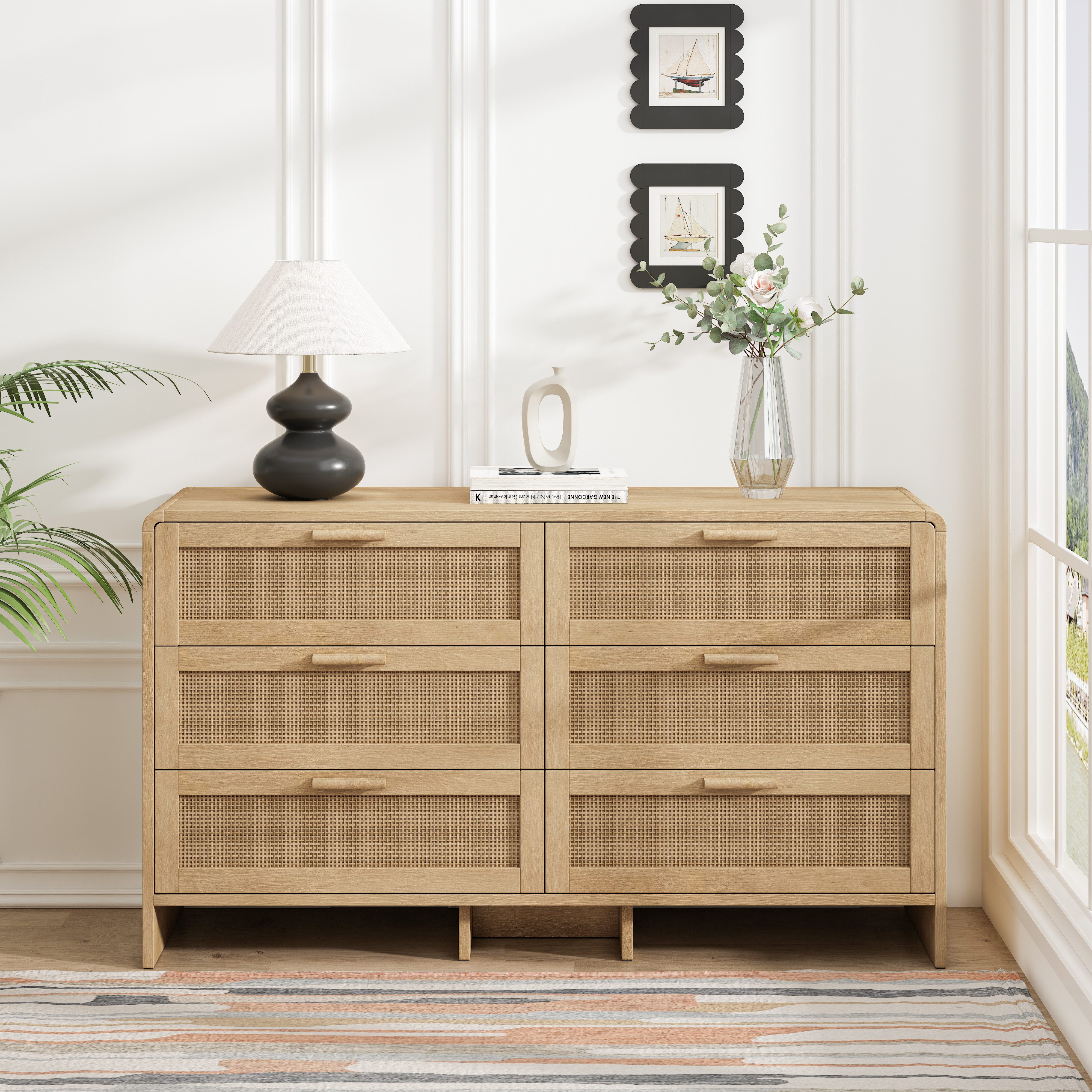 HAUSS SPOLE Sideboard 130cm Mehrzweckschrank Kommode günstig online kaufen