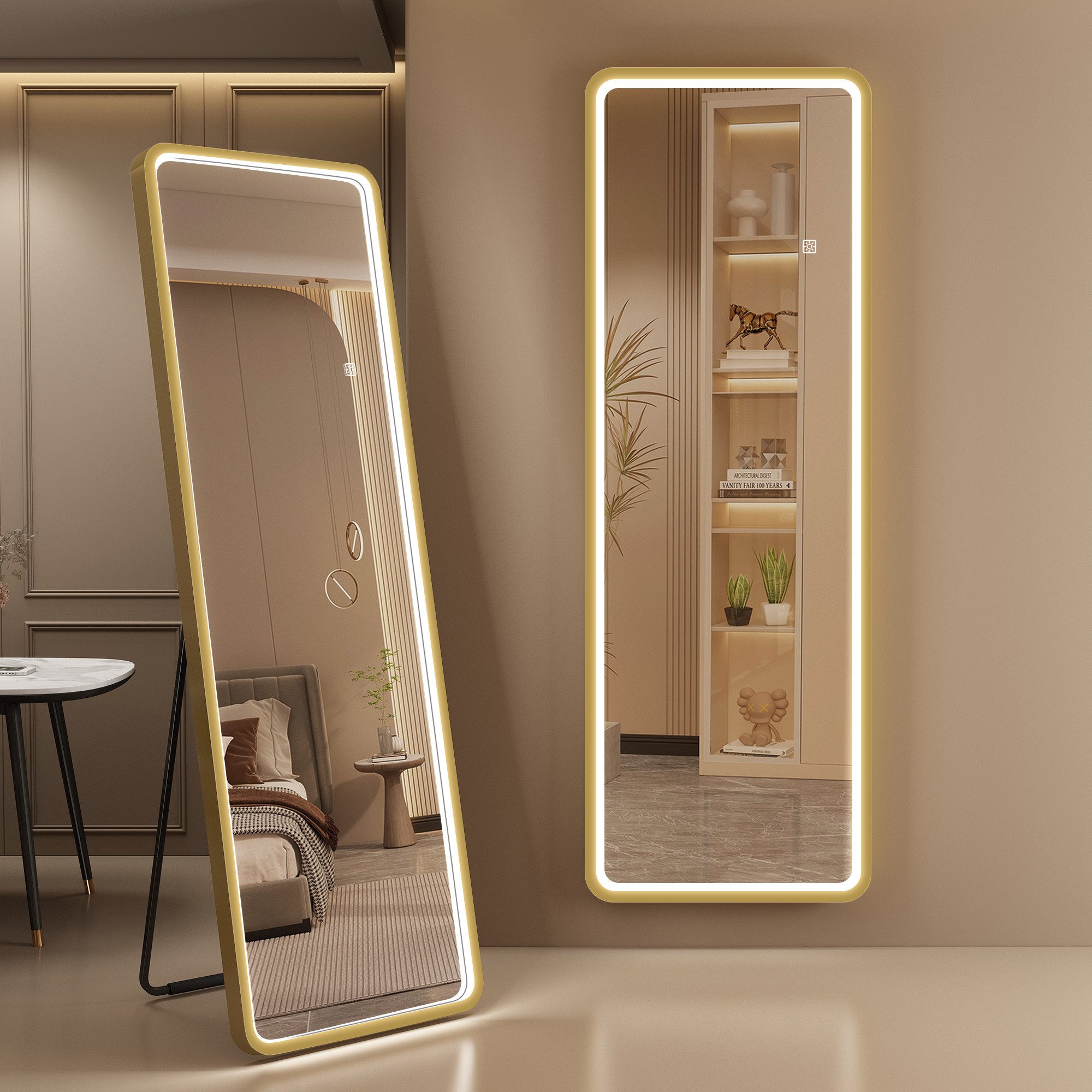 STARLEAD Ganzkörperspiegel Wandspiegel mit LED Beleuchtung günstig online kaufen