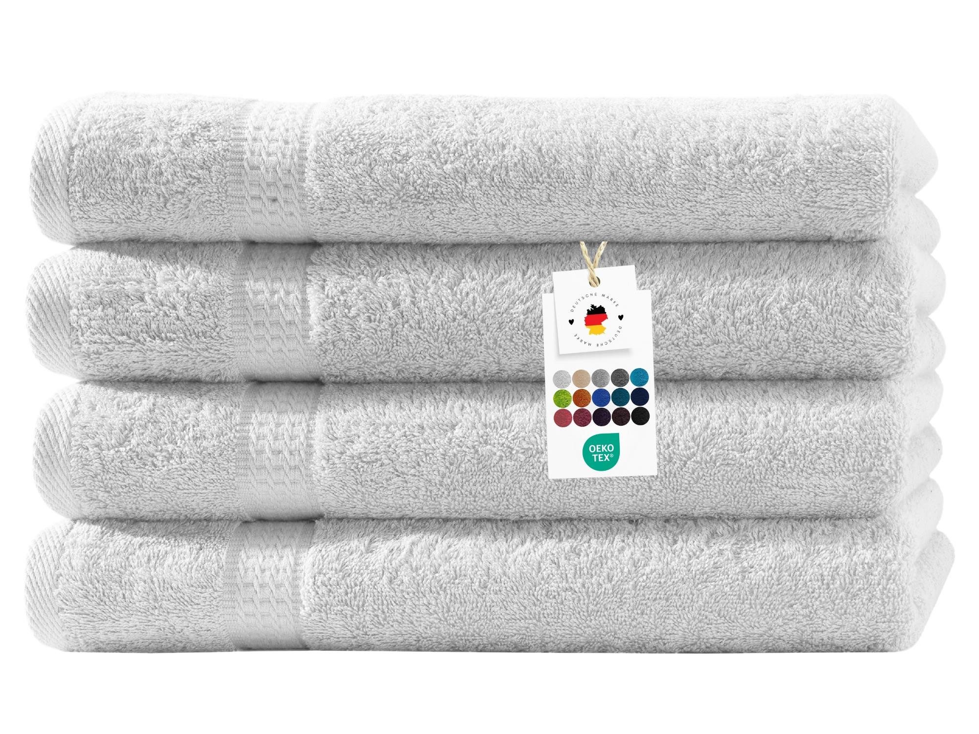 Carpe Sonno Duschtücher 70x140 cm 100% Baumwolle Handtücher 500 g/m2 Frottier Duschtuch Set, Frottier (Spar-Set, 4-St), Extra Soft & Weich, Saugfähig, Schwer, Atmungsaktiv, schnell trocknend