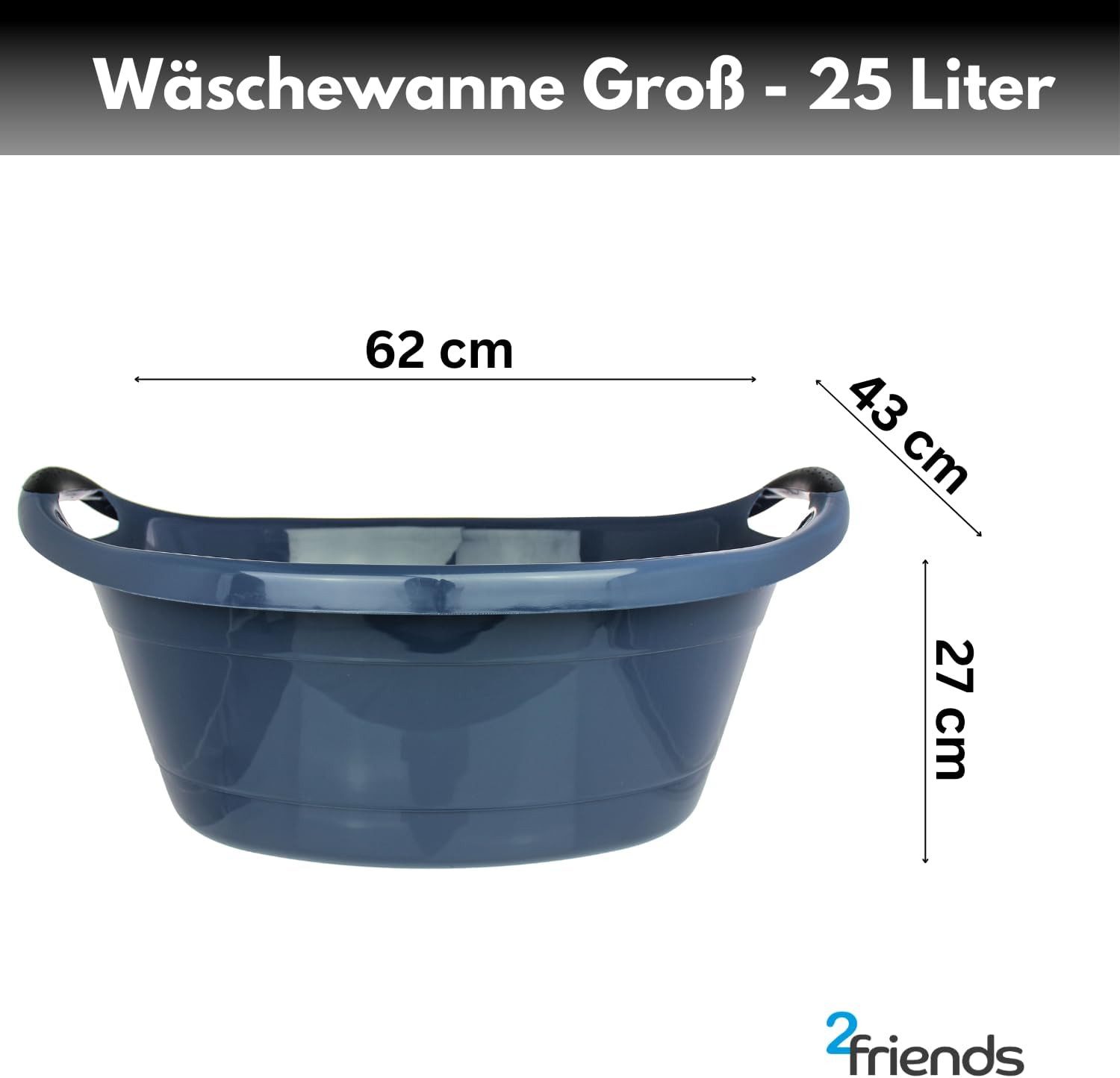 Centi Wäschewanne ISOLA 25 Liter Wäschekorb günstig online kaufen
