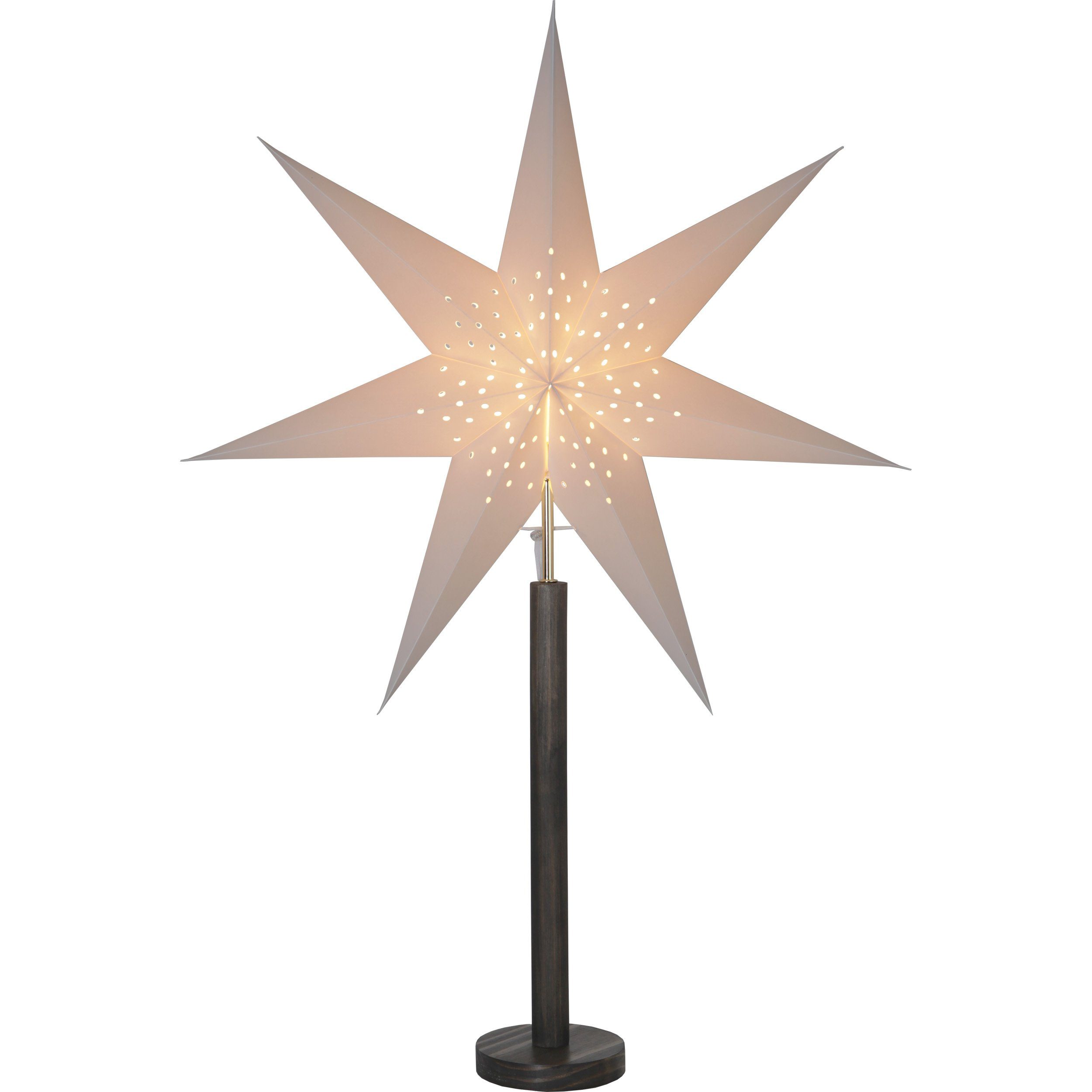 STAR TRADING LED Dekolicht Elice, Star Trading Stehlampe Weihnachtsstern  Elice von Star Trading, 3D Papi, Das benötigte Leuchtmittel mit E14 Sockel  wird nicht mitgeliefert (max. 25 Watt)