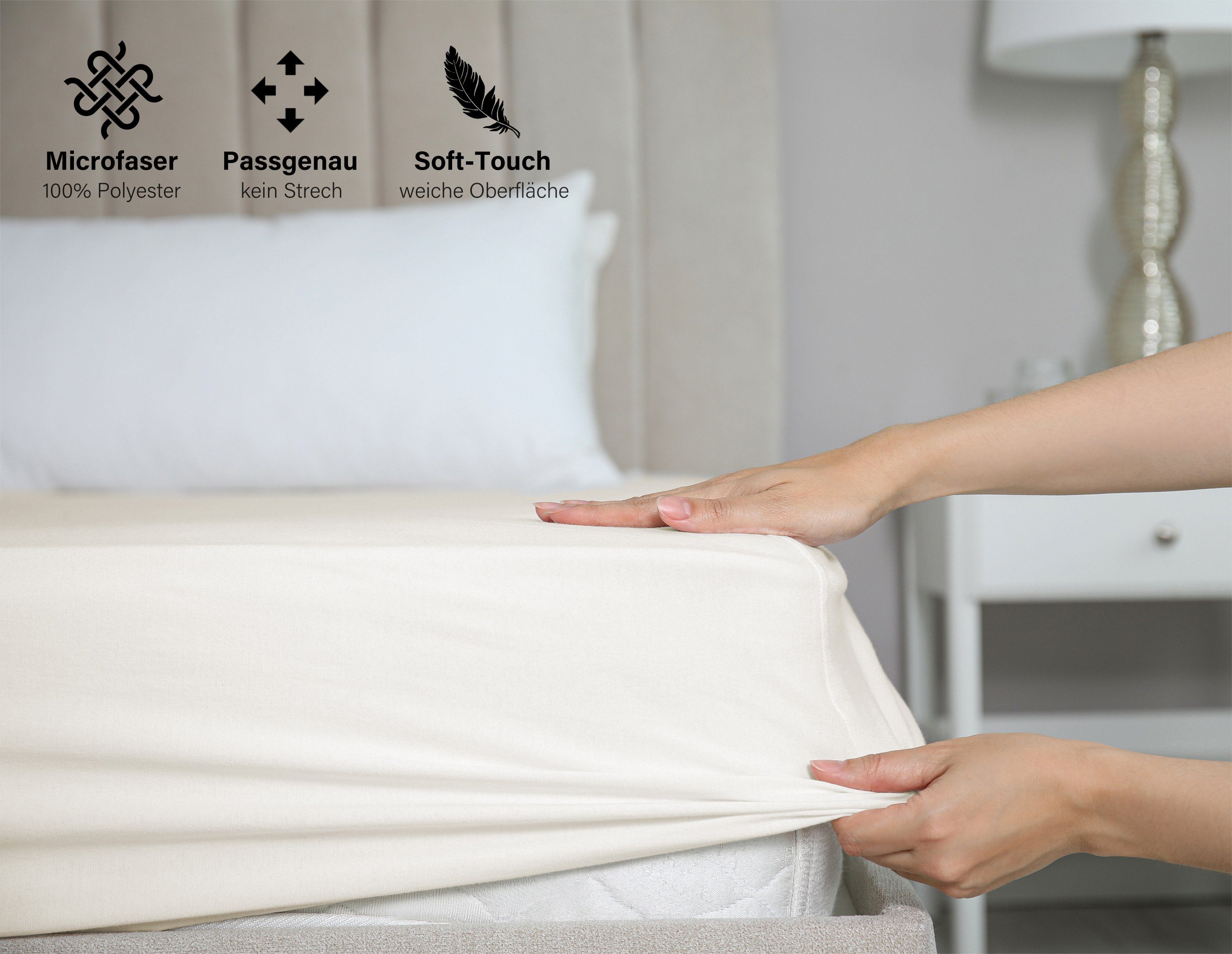 Beautex Spannbettlaken Mikrofaser Spannbetttuch Bettlaken, Premium günstig online kaufen