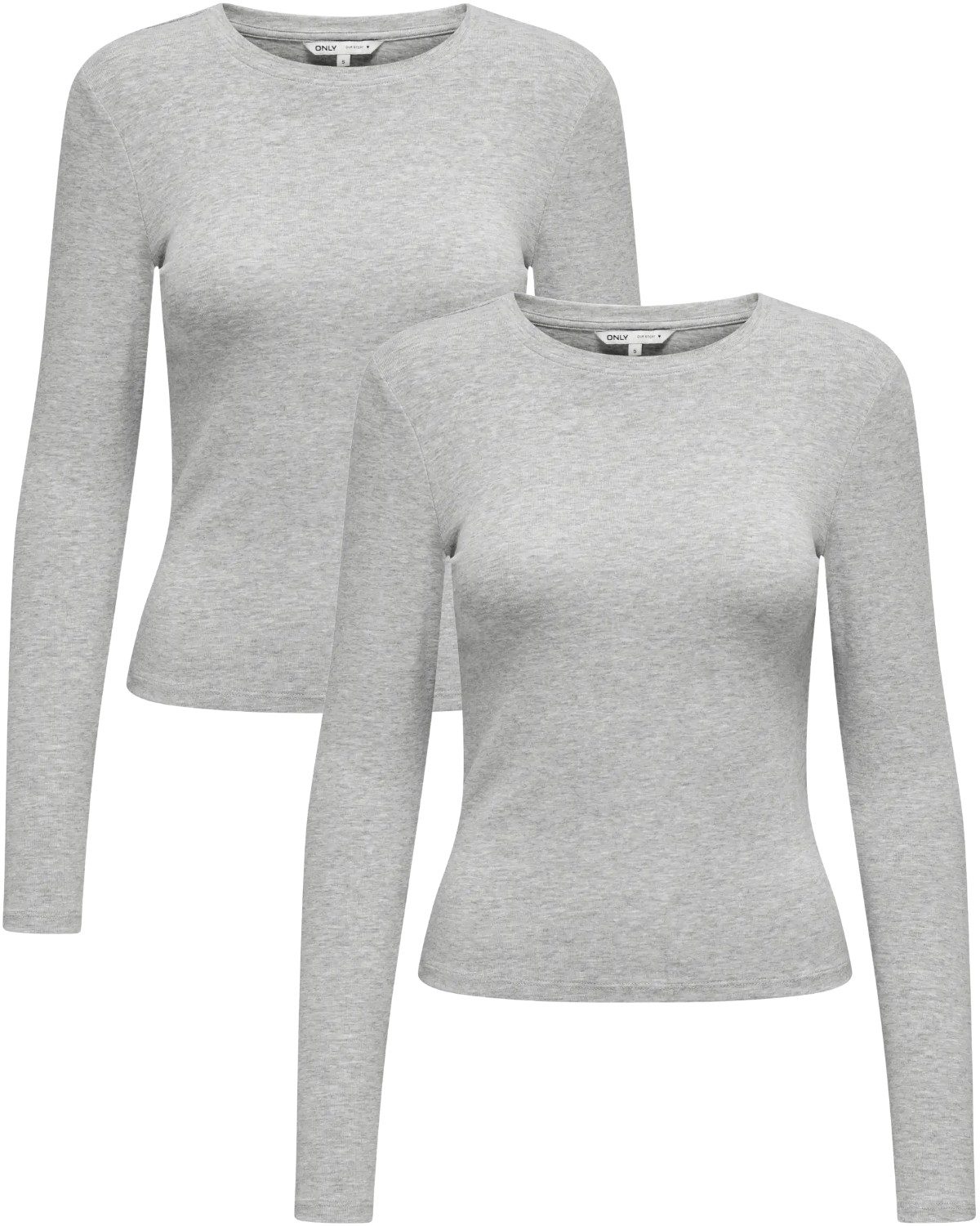 ONLY Langarmshirt (Spar Set, 2er-Pack) schlichtes günstig online kaufen