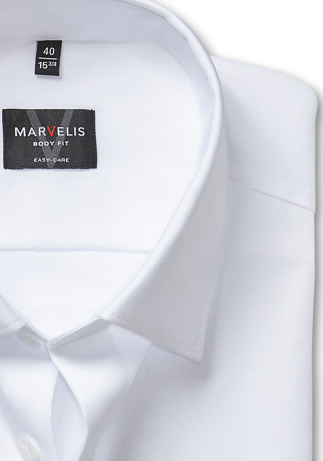 MARVELIS Langarmhemd Kentkragen, Businesshemd, körpernah günstig online kaufen