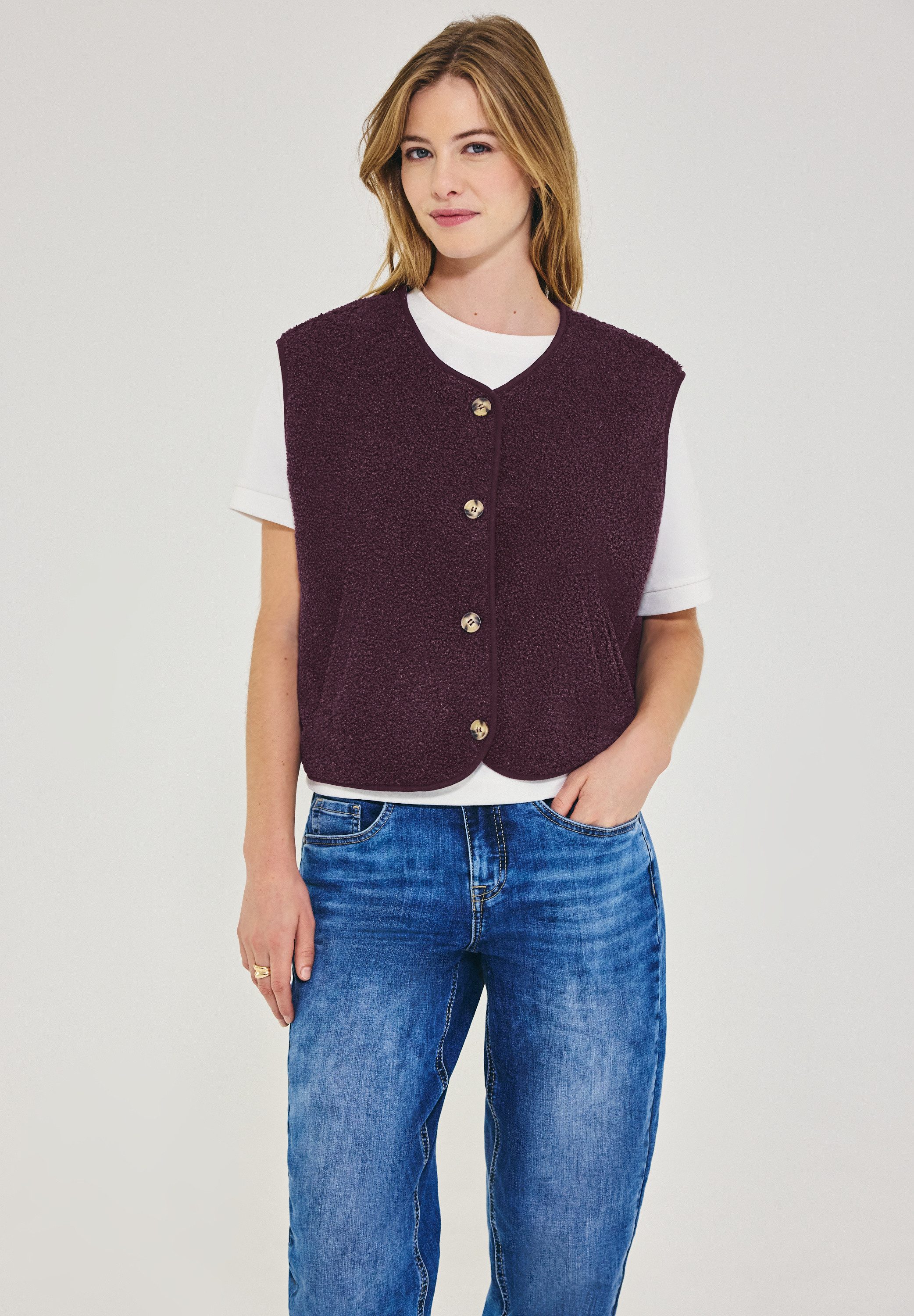 STREET ONE STUDIO Cardigan mit Knopfleiste