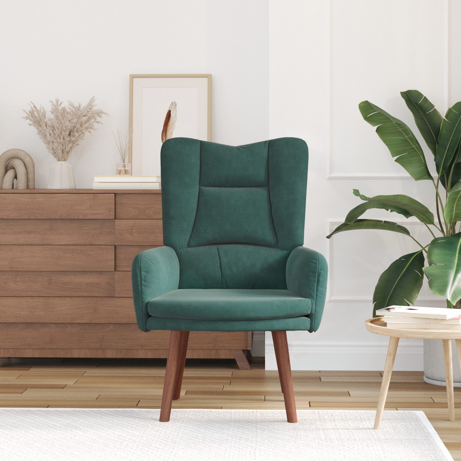 vidaXL Sessel Relaxsessel Dunkelgrün Samt (1-St) günstig online kaufen