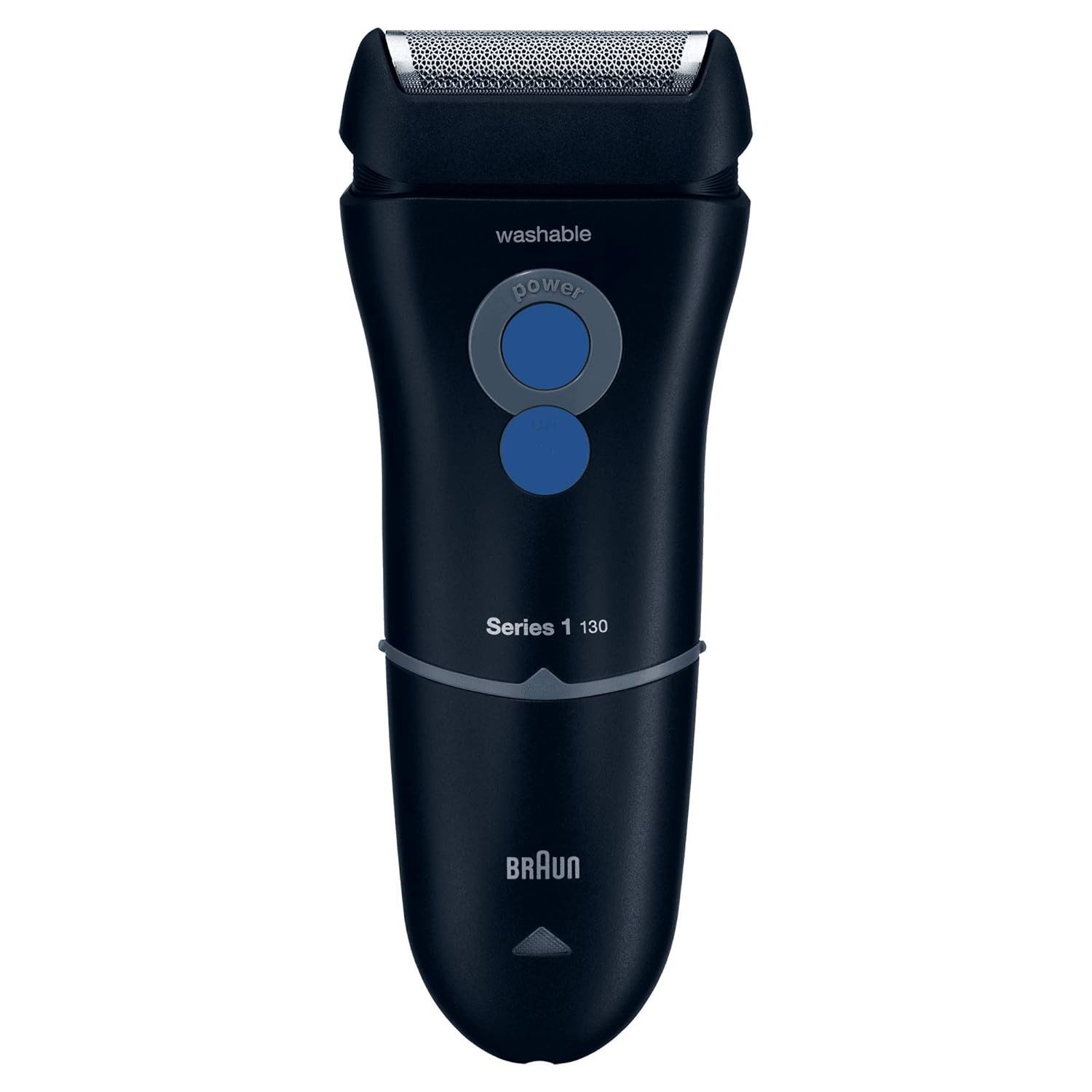 Braun Gesichtshaarrasierer 130s Rasierapparat Netzbetrieb Fo­li­en­ra­sie­rer Электробритва, Abwaschbar, ausklappbarer Langhaarschneider, Abwaschbar, Integriertes Триммеры-System, Ergonomisches Design