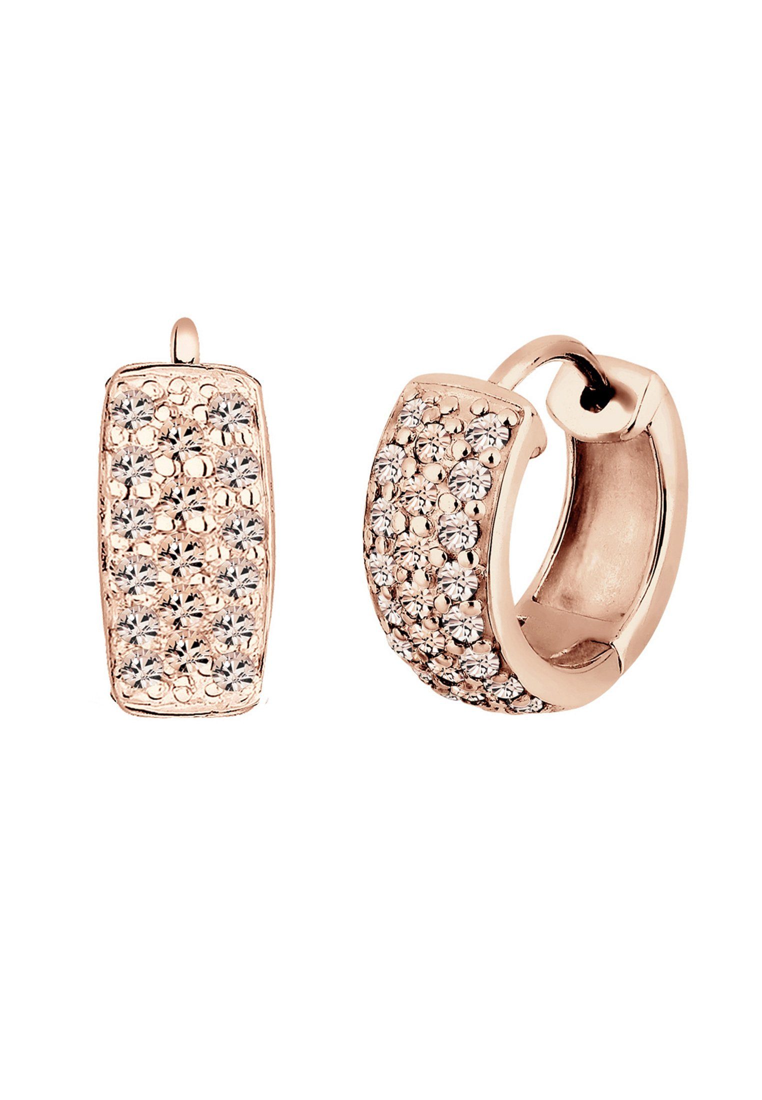 Elli Paar Creolen Paar Creolen Elegant 925 Silber, mit Kristallen von Swaro günstig online kaufen