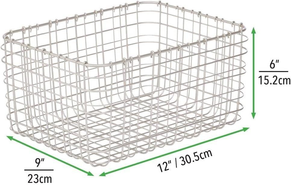 mDesign Aufbewahrungssystem mDesign Allzweckkorb Aufbewahrung Drahtkorb Organizer 6er Set Metall