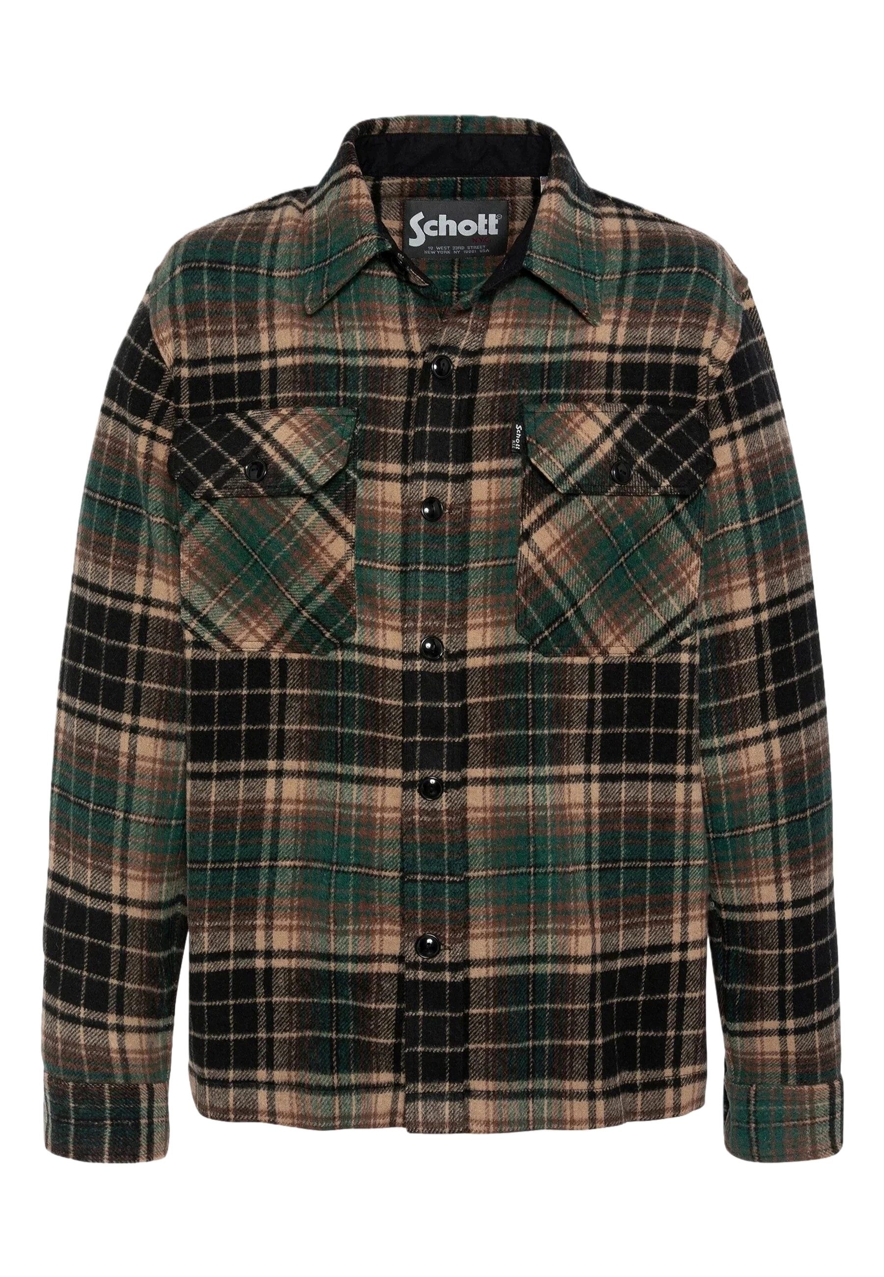 Schott NYC Hemdjacke Jacke Hemdjacke (1-St) Keine