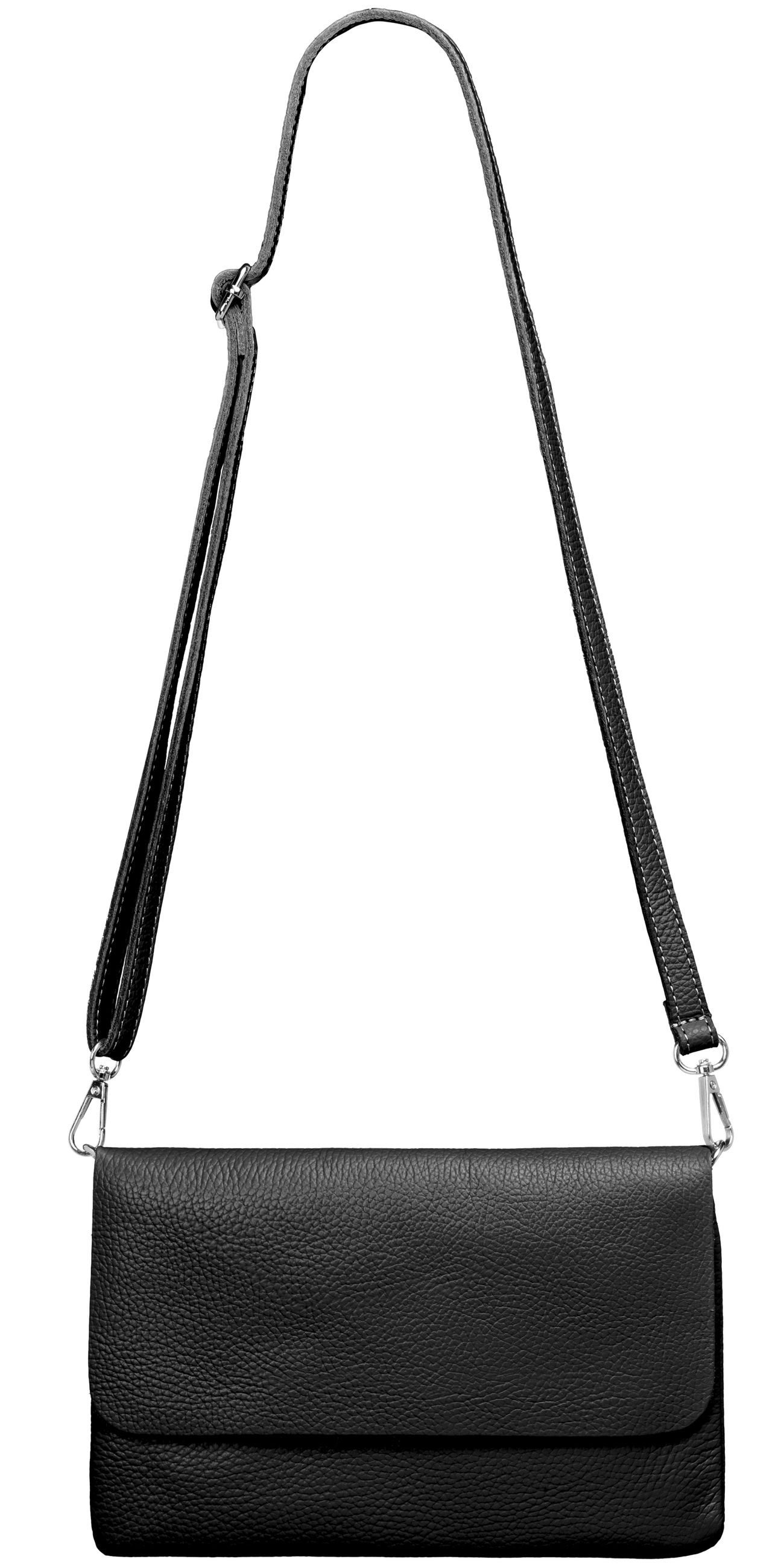 Caspar Clutch Abendtasche Damen Leder Handtasche - CLASSIC LINE - Modell No.835, leicht, elegant & unempfindlich - 100% Echtleder - Handmade in Italy