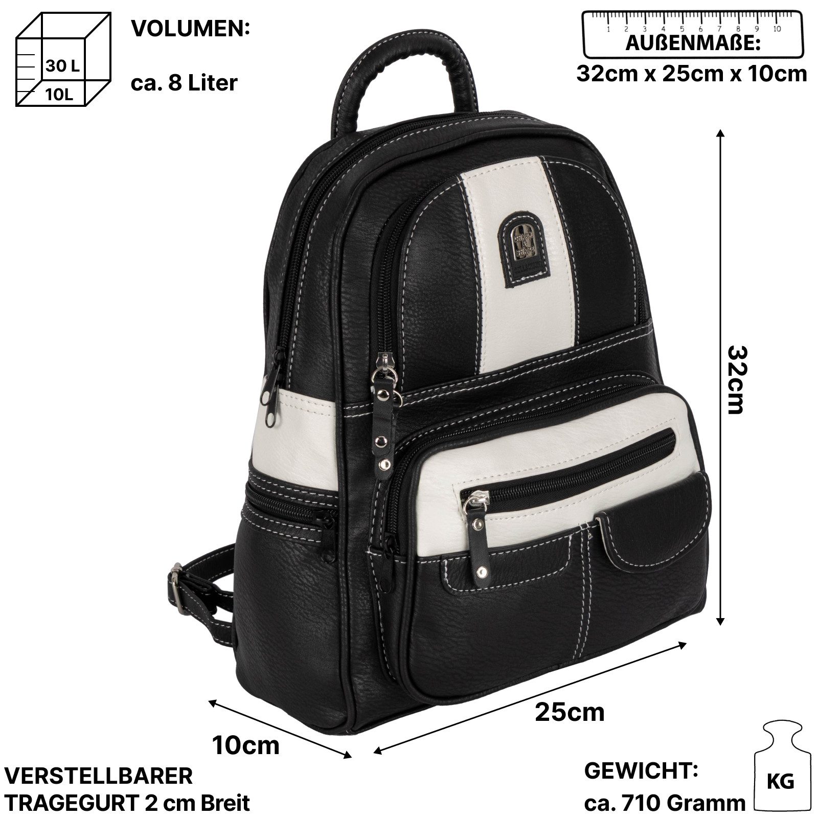 EAAKIE Rucksack Cityrucksack Damenrucksack Tagesrucksack Stadt günstig online kaufen
