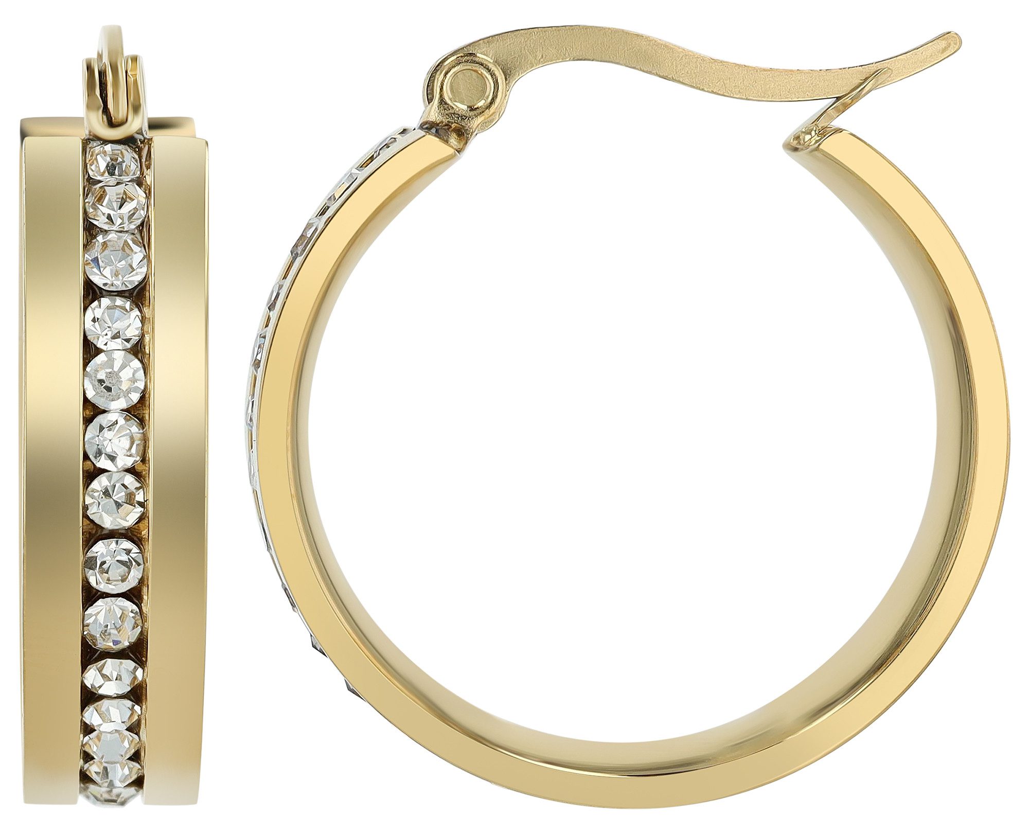 AKZENT Ohrring-Set Cheyen Creolen Ohrringe Edelstahl gold Damen wasserfest günstig online kaufen