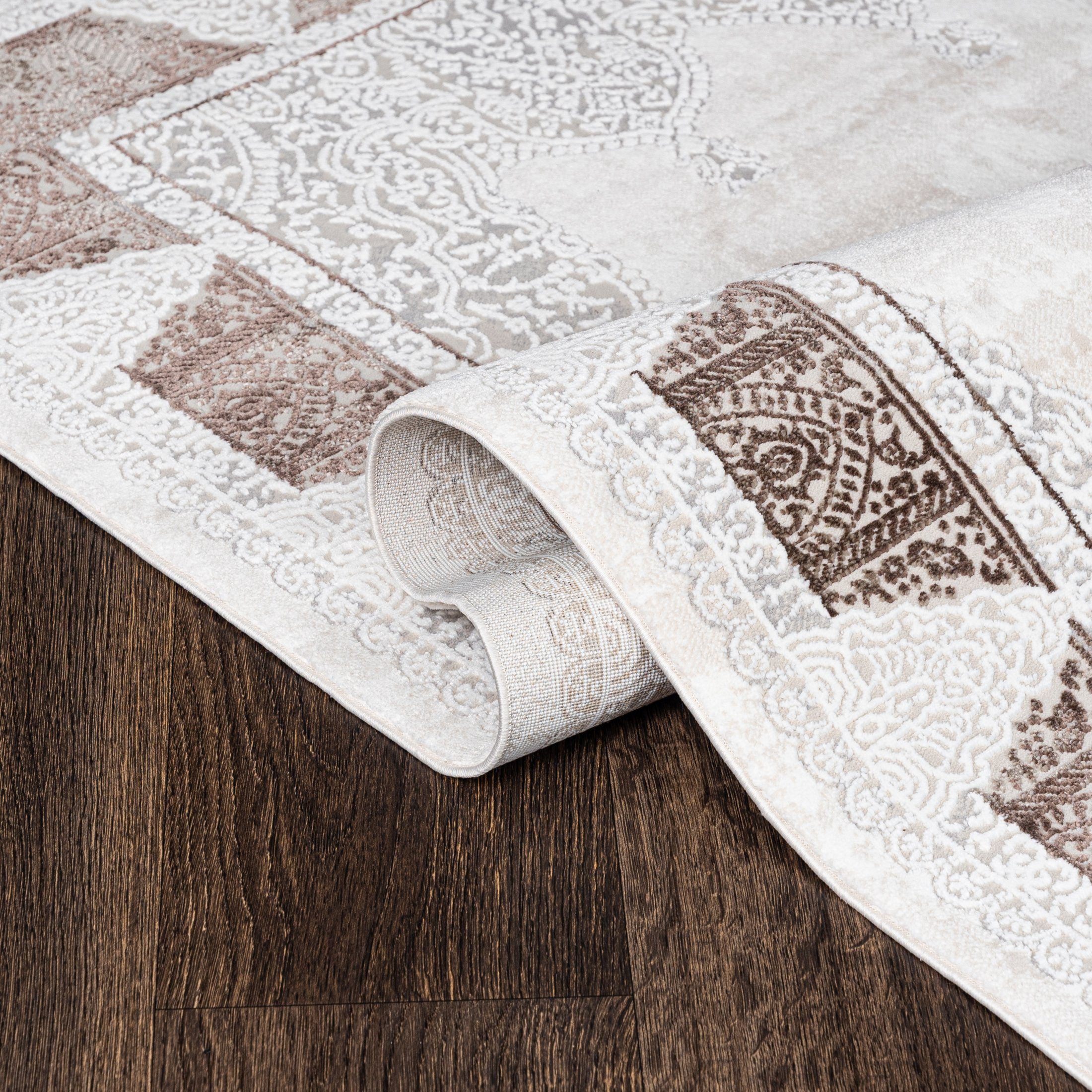 Mazovia Orientteppich Orientalisch Teppich mit Fransen, 80 x 150 cm, Kurzflor, Fransen, Orientteppich, Vintage – Bild 5 von 5