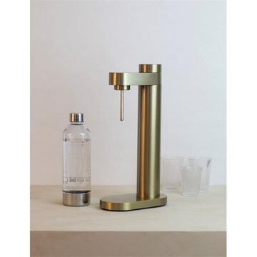 Stelton Wassersprudler Brus, brushed brass, Stilvolles dänisches Design - ohne Gasflasche