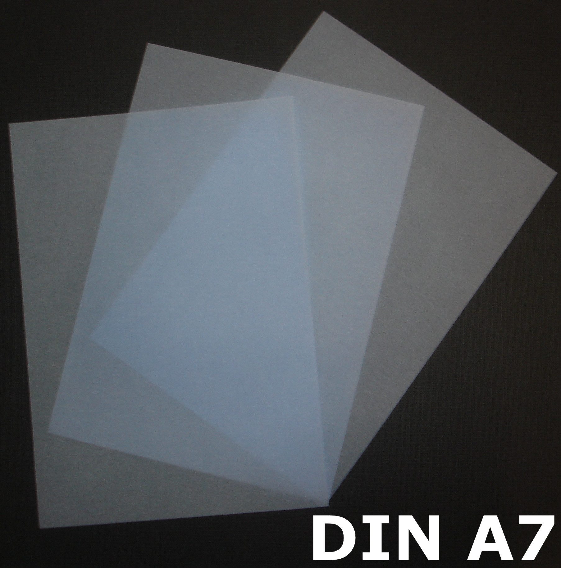 LYSCO Briefpapier Feinstpapier Transparentpapier Gmund Hellblau - Transparent 100 g/m², exzellente Durchsicht, sehr gute Qualität