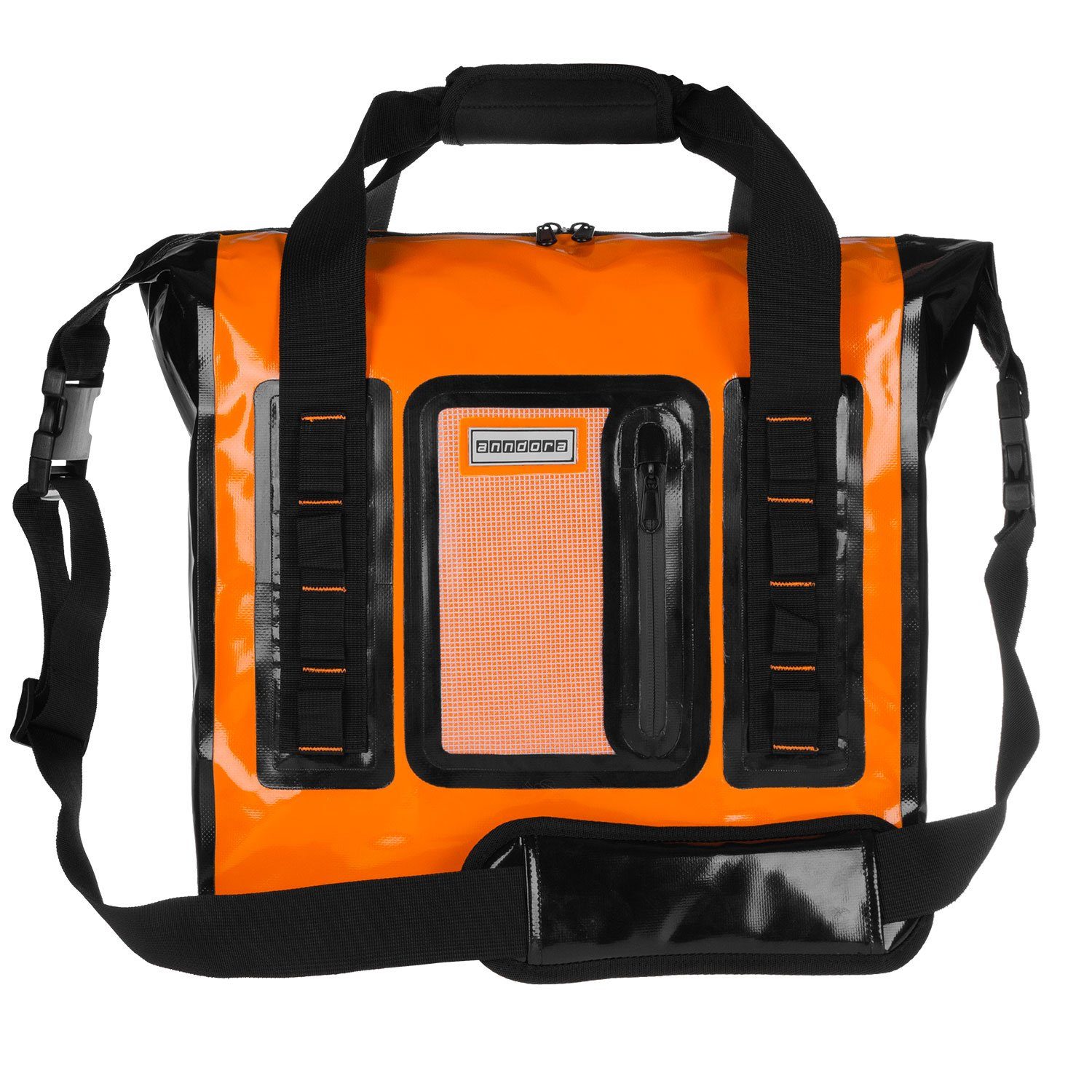 anndora Sporttasche Tarpaulin Packsack Reisetasche wasserdicht (40 Liter, Orange)