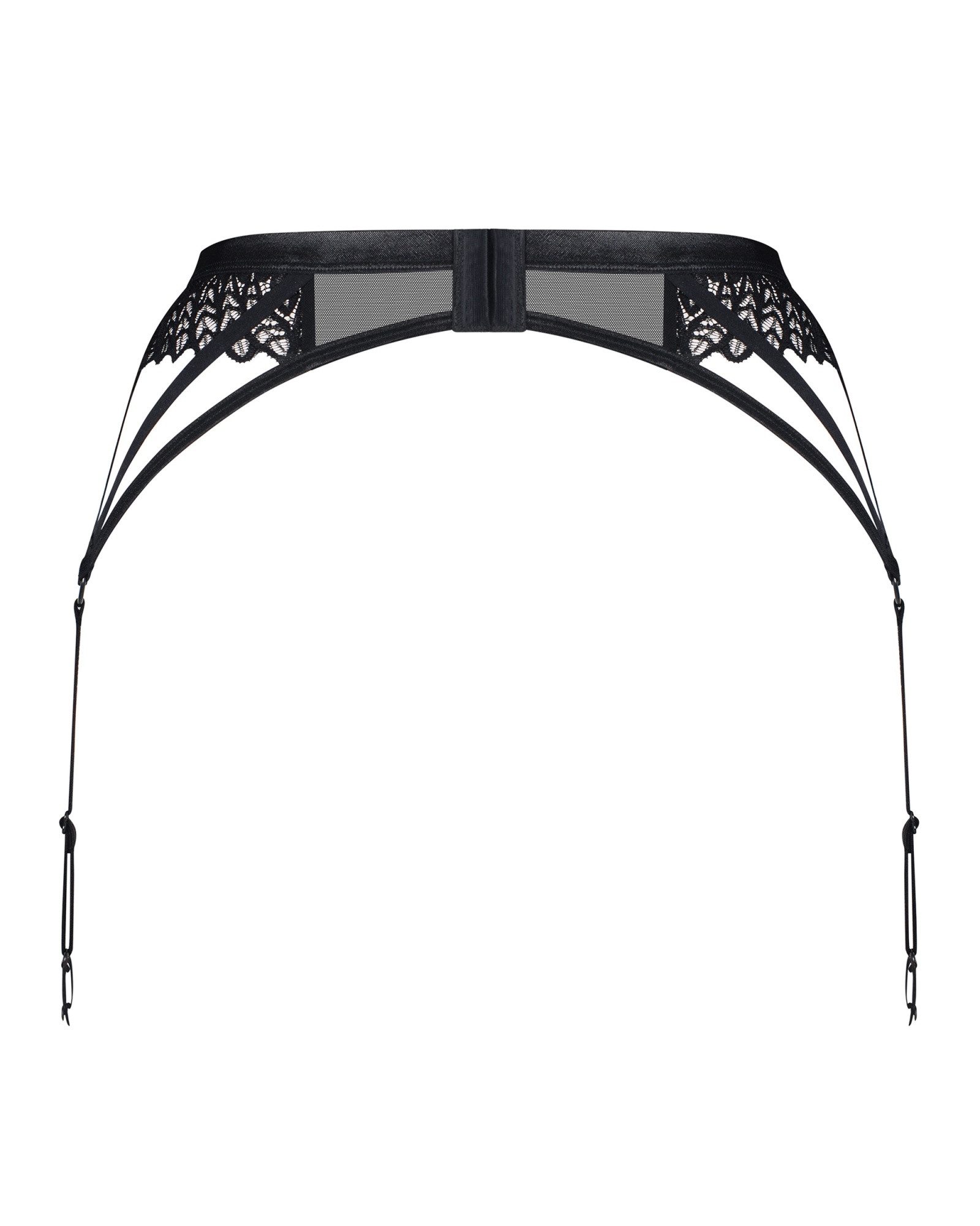 Obsessive Strapsgürtel Strapsgürtel mit Spitze - schwarz, transparent