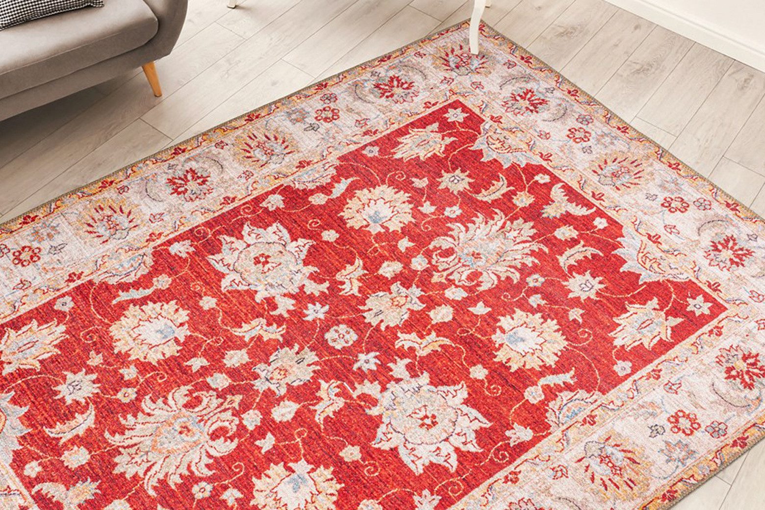 me gusta Teppich Faye 625, rechteckig, Höhe: 6 mm, Flachgewebe, gedrucktes Motiv, Wohnzimmer, Esszimmer