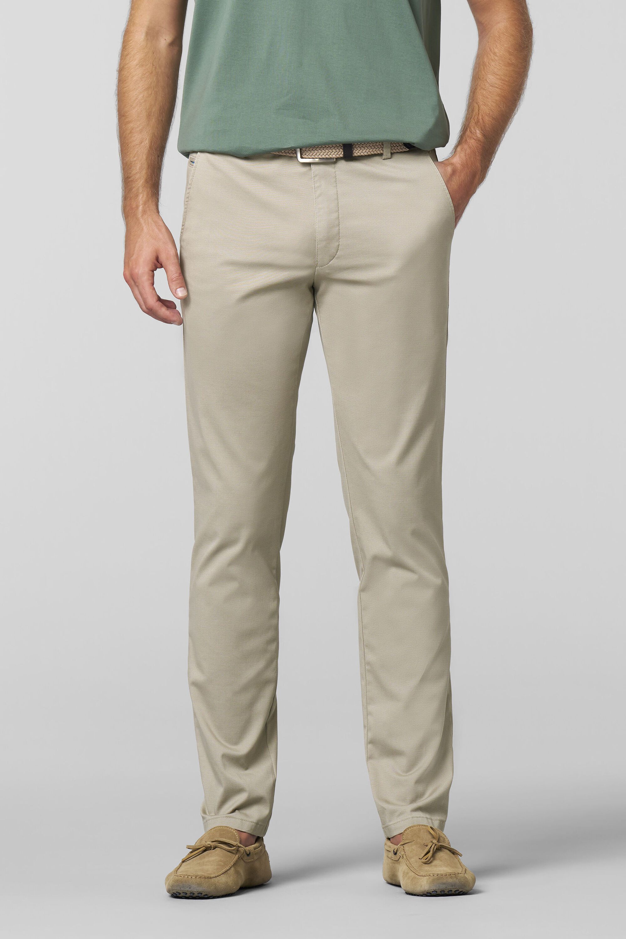 MEYER Chinos BONN Art.1-5063 mit buntgewebtem Innenfutter
