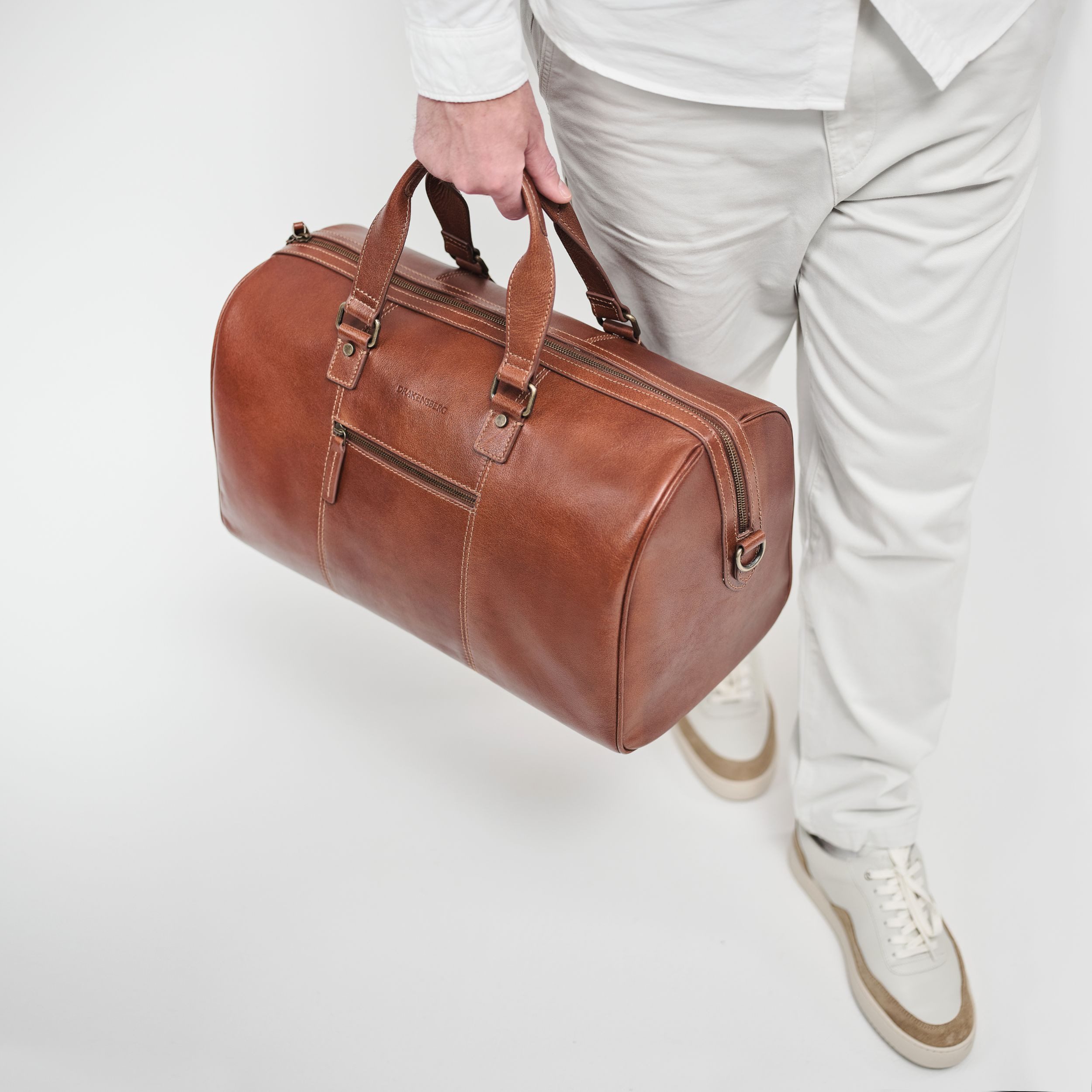 DRAKENSBERG Weekender Reisetasche »Romeo« Kastanien-Braun, aus günstig online kaufen